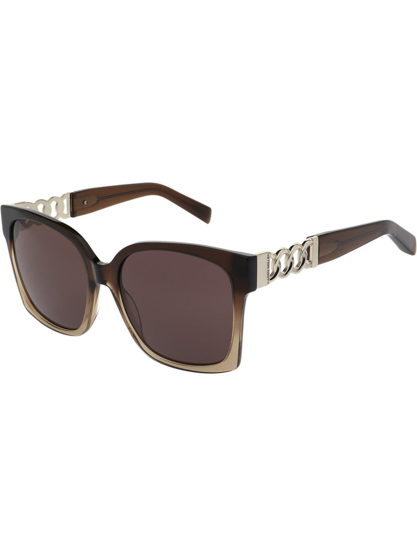 Image 2 of 3 of Karen Millen Oversized Square Sunglasses- Gradient Frame