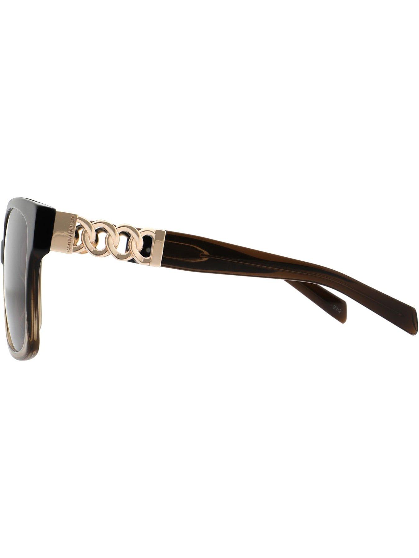 Image 3 of 3 of Karen Millen Oversized Square Sunglasses- Gradient Frame