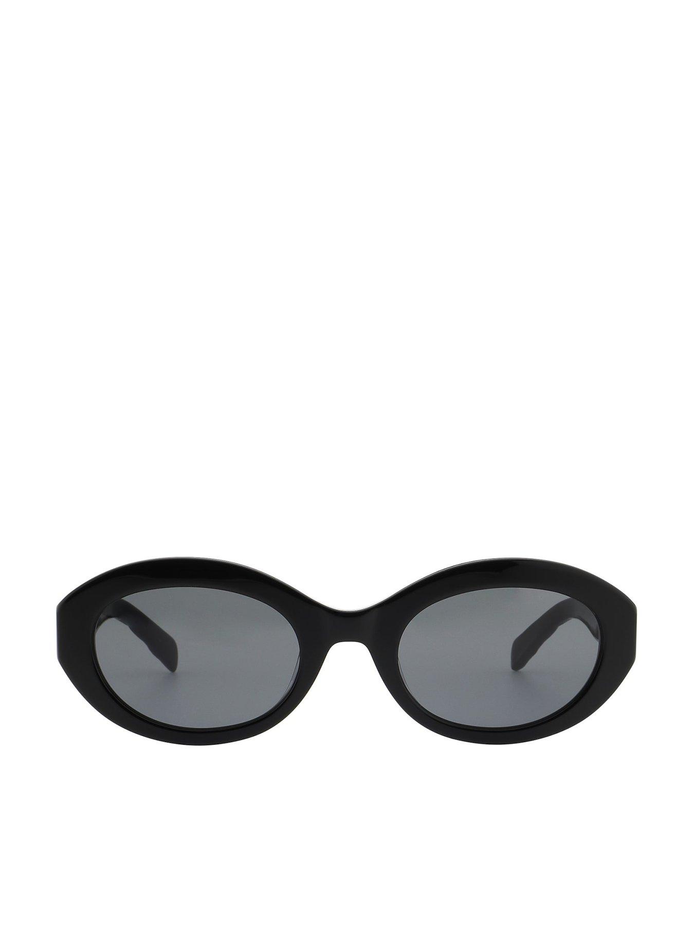 Karen Millen Oval Sunglasses - Black