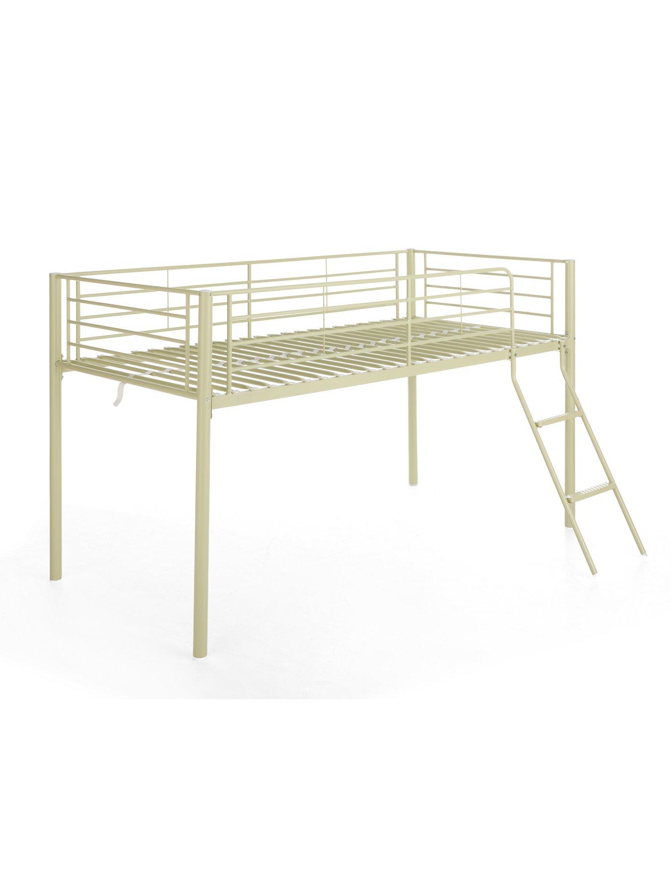 Image 3 of 7 of The Very Collection Domino Mid Sleeper Bed Frame with Mattress Options (Buy &amp; SAVE!) - Sage Green