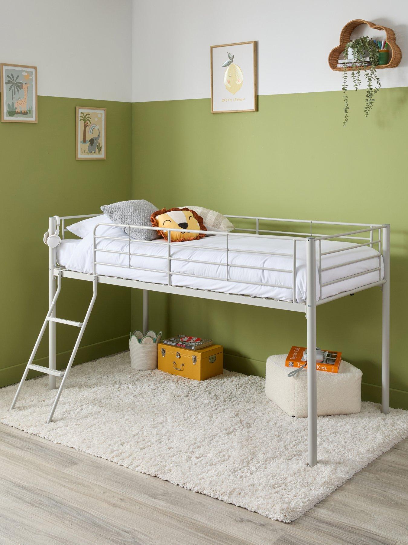 The Very Collection Domino Mid Sleeper Bed Frame with Mattress Options (Buy  &  SAVE!)