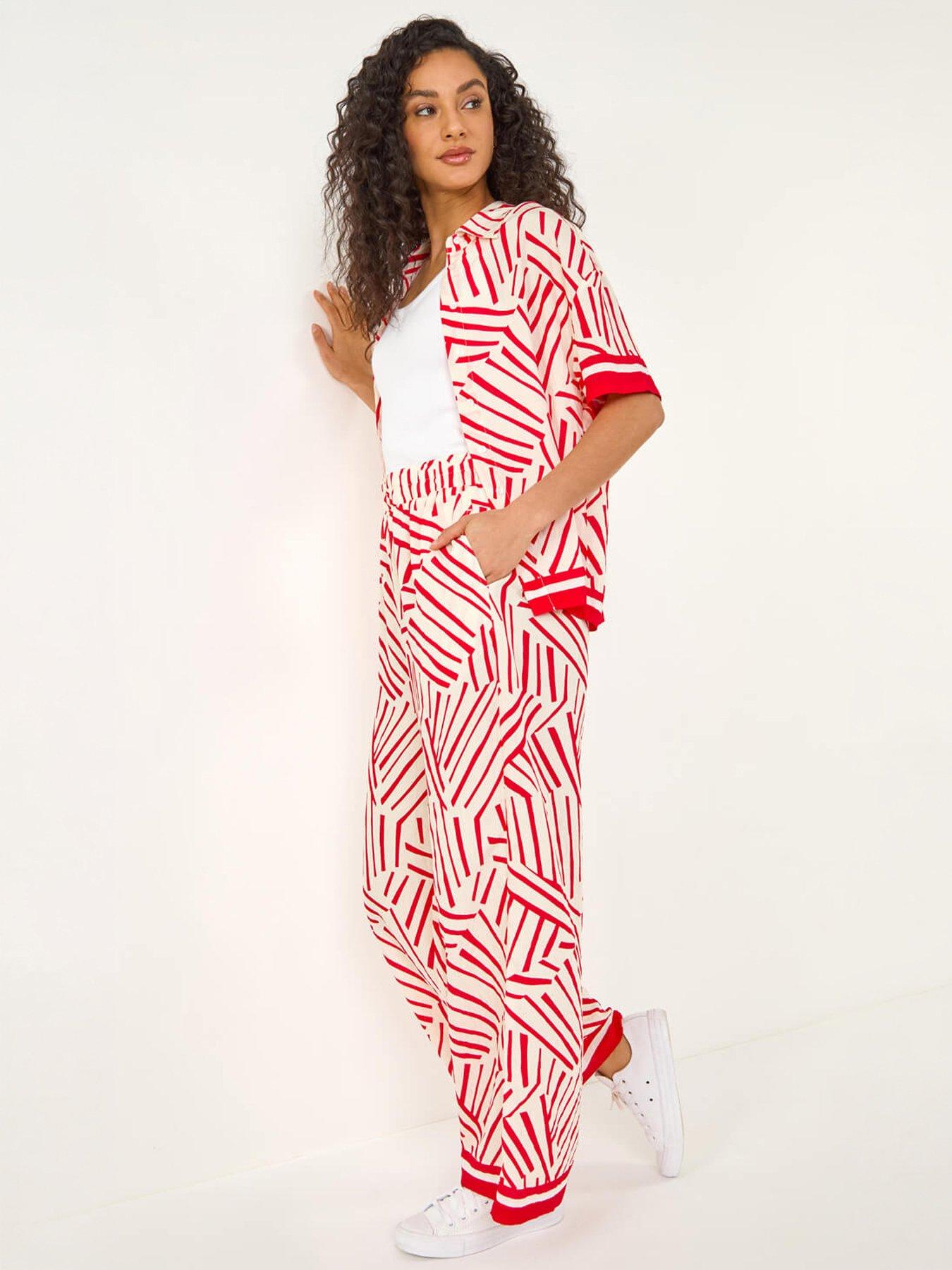 Image 3 of 5 of Roman Dusk Geometric Wide Leg Trouser