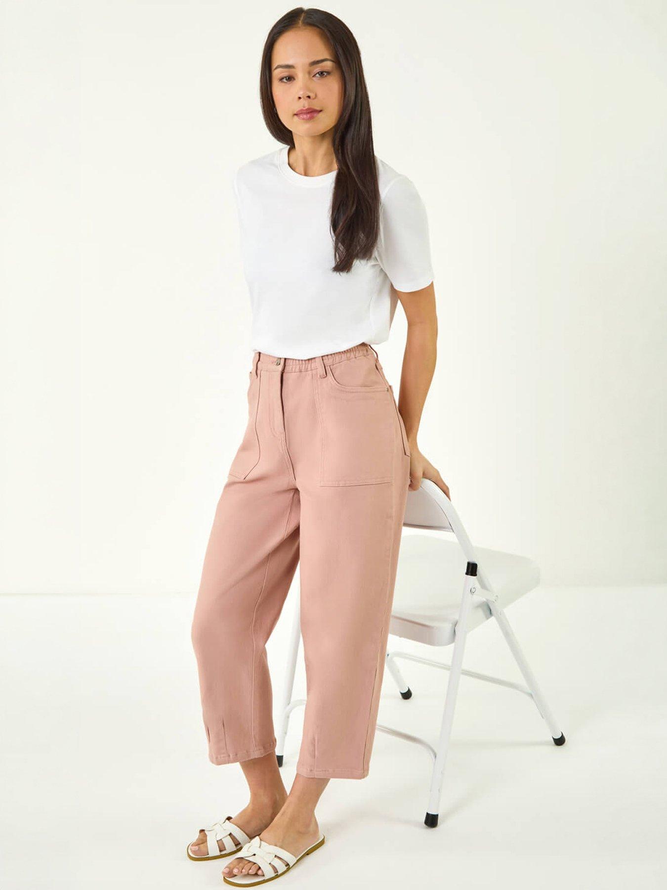 Roman Petite Pocket Front Cropped Jeans