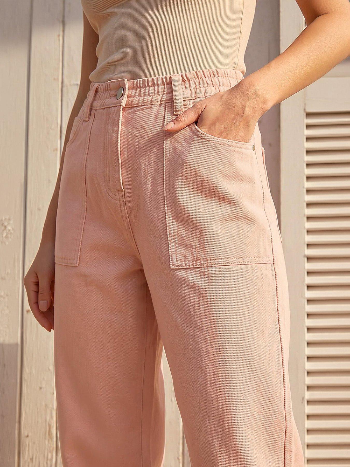 Image 2 of 5 of Roman Petite Pocket Front Cropped Jeans