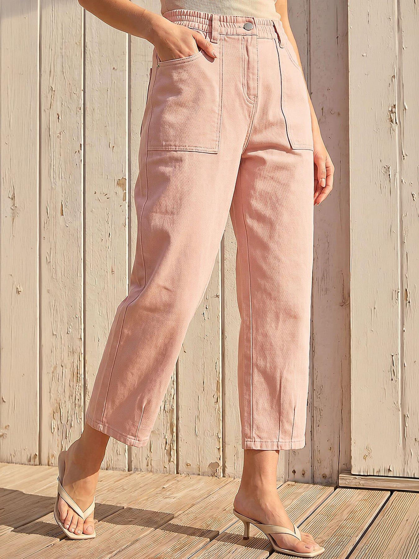 Image 4 of 5 of Roman Petite Pocket Front Cropped Jeans