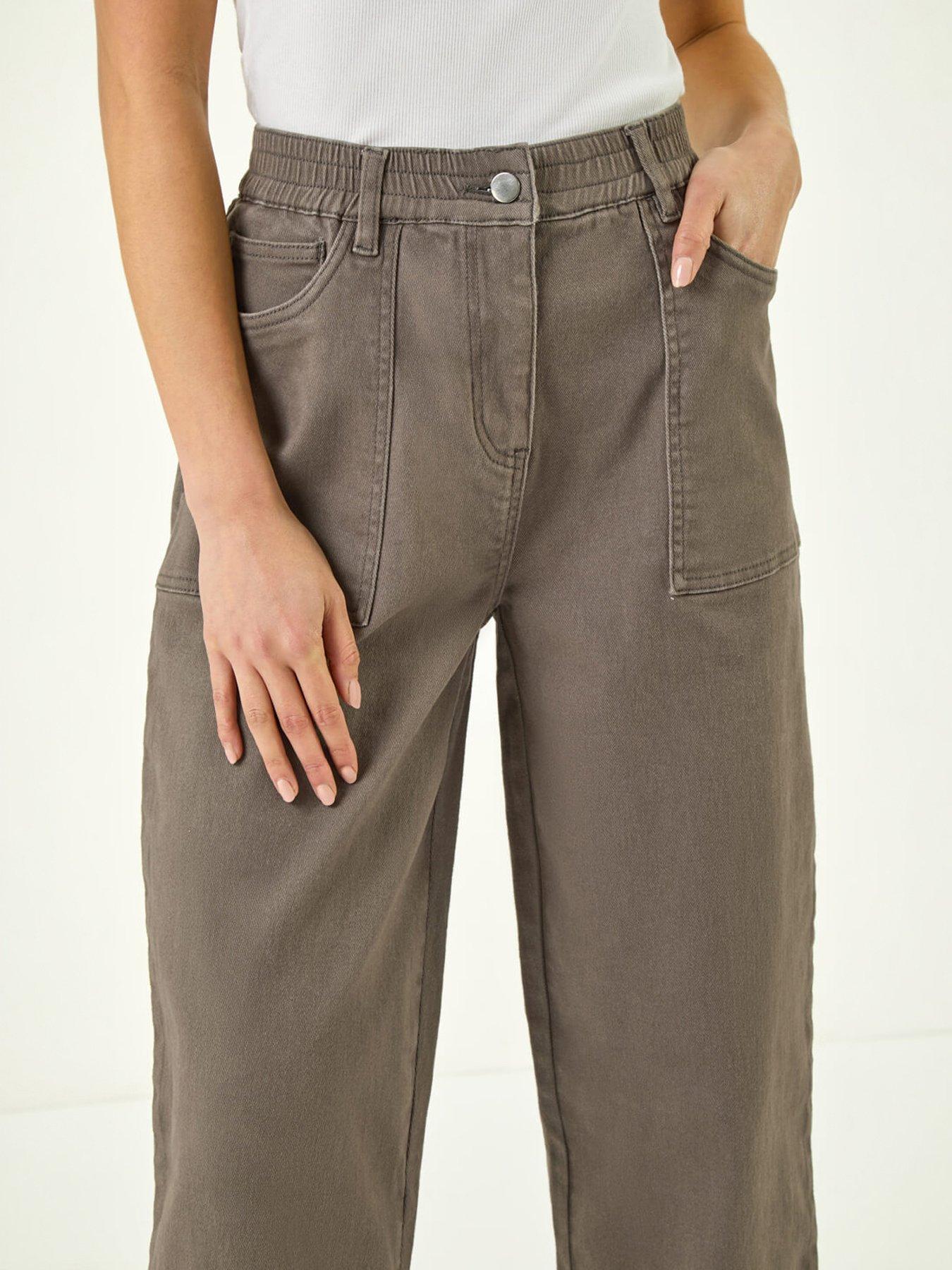 Image 4 of 5 of Roman Petite Pocket Front Cropped Jeans