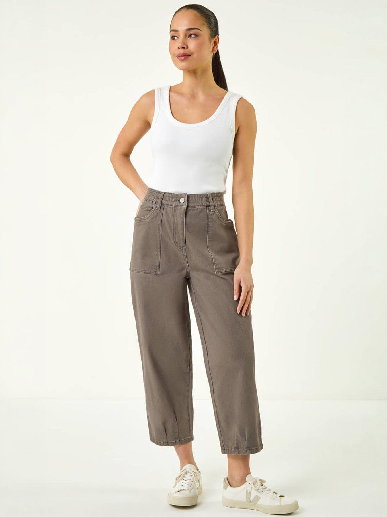 Image 5 of 5 of Roman Petite Pocket Front Cropped Jeans
