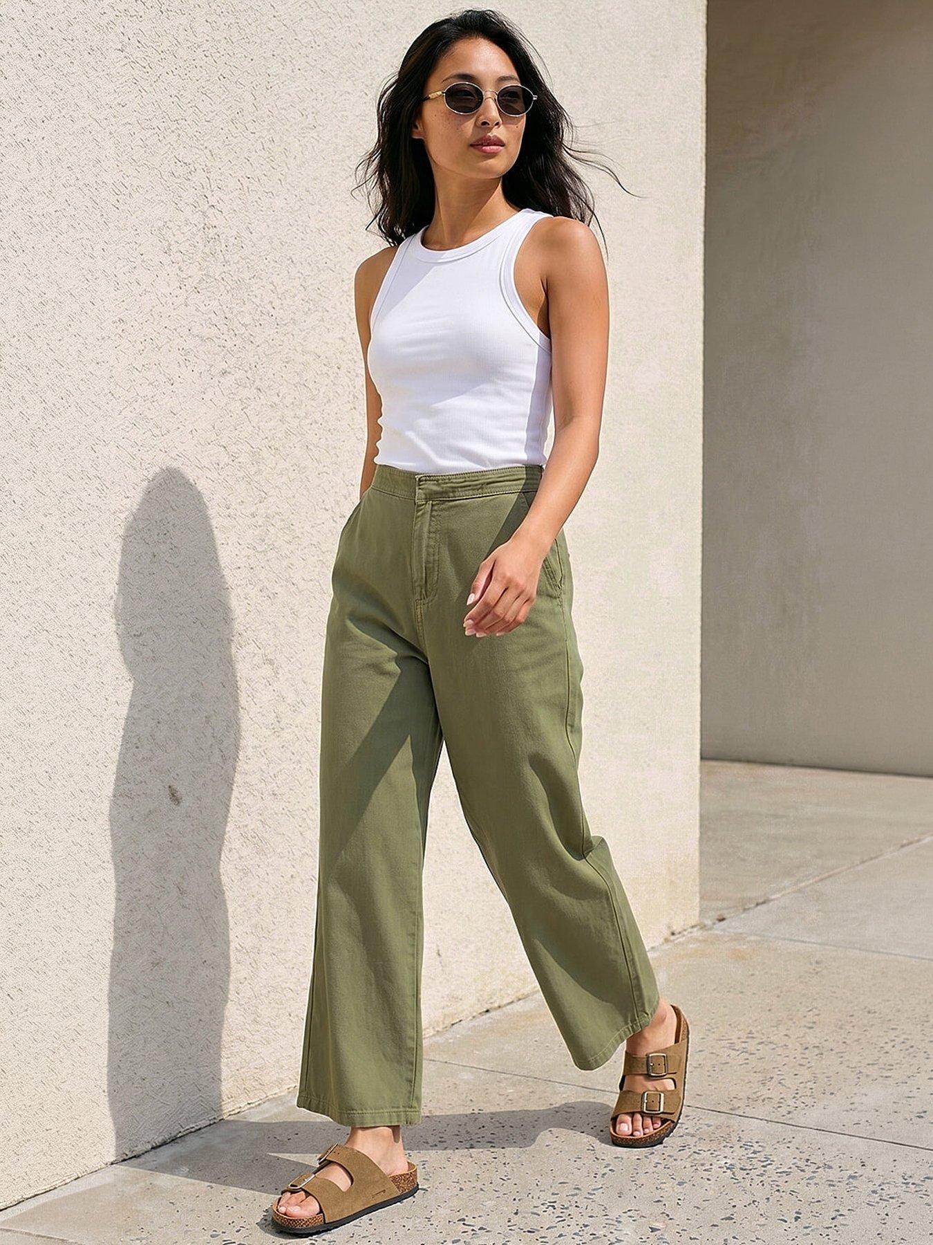 Image 1 of 5 of Roman Petite Stitch Detail Trouser