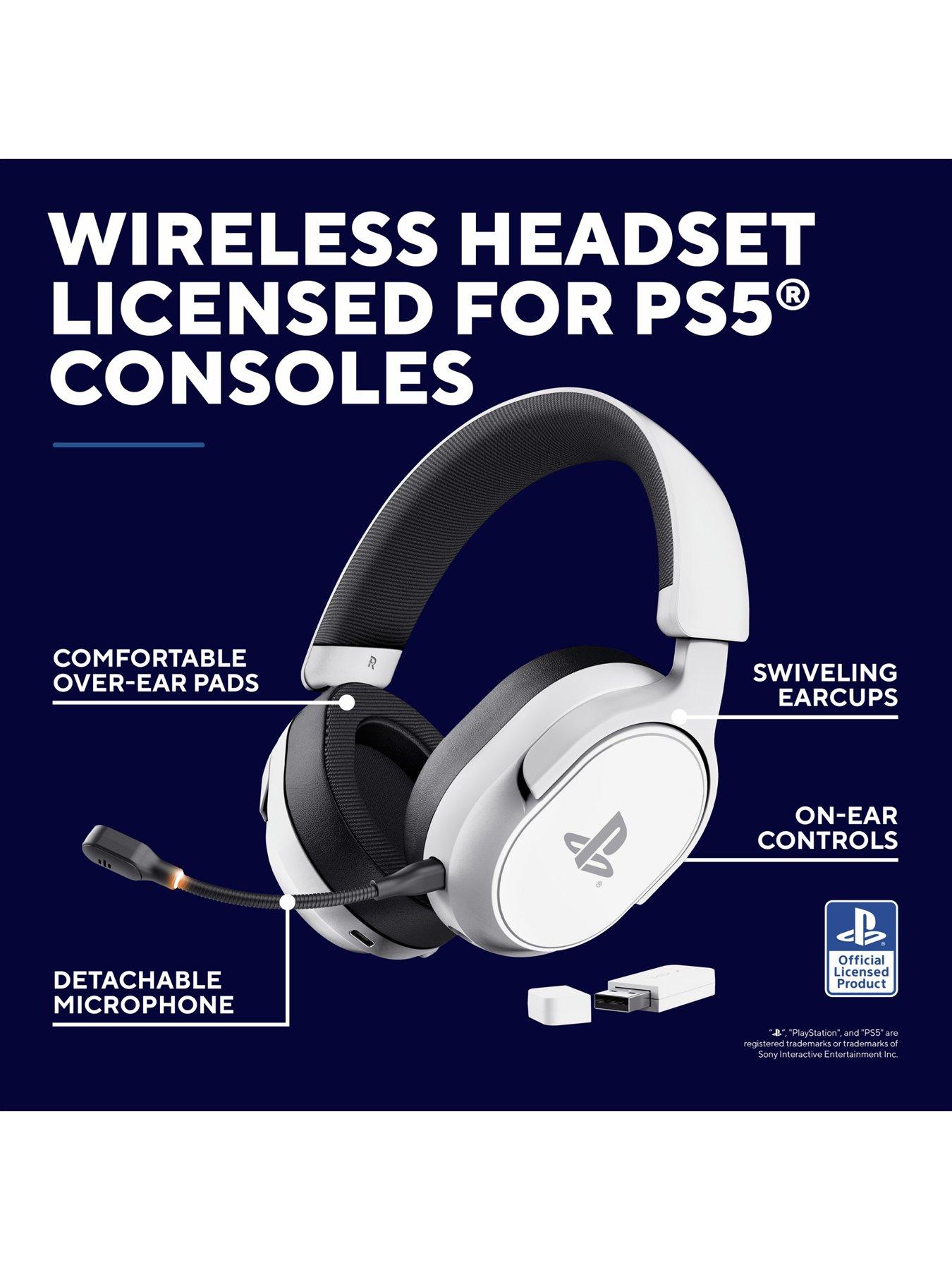 Image 2 of 8 of Trust GXT499W Forta Wireless Gaming Headset for PS5 - White