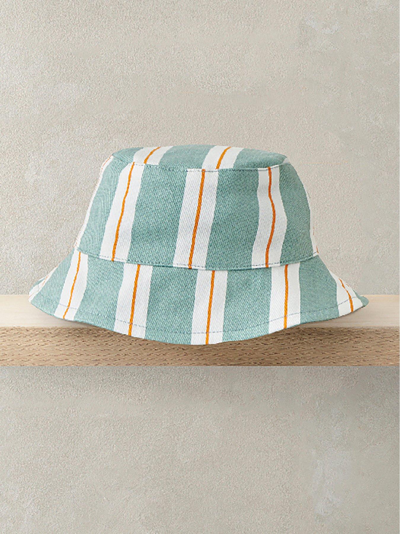 Mamas & Papas Baby Boys Stripe Bucket Hat - Green