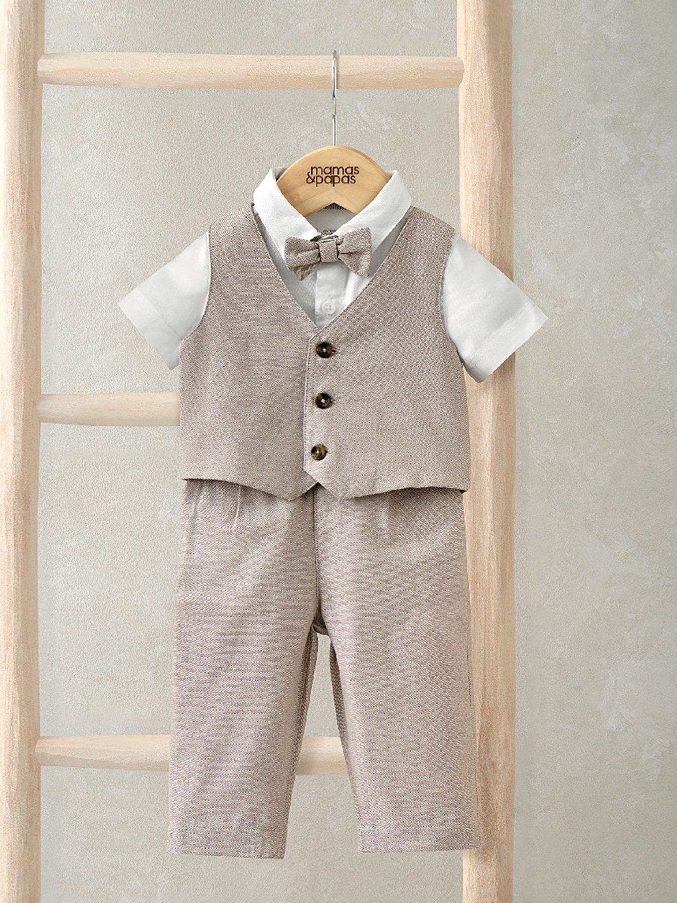 mamas-papas-baby-boys-4-piece-smart-suit-beige