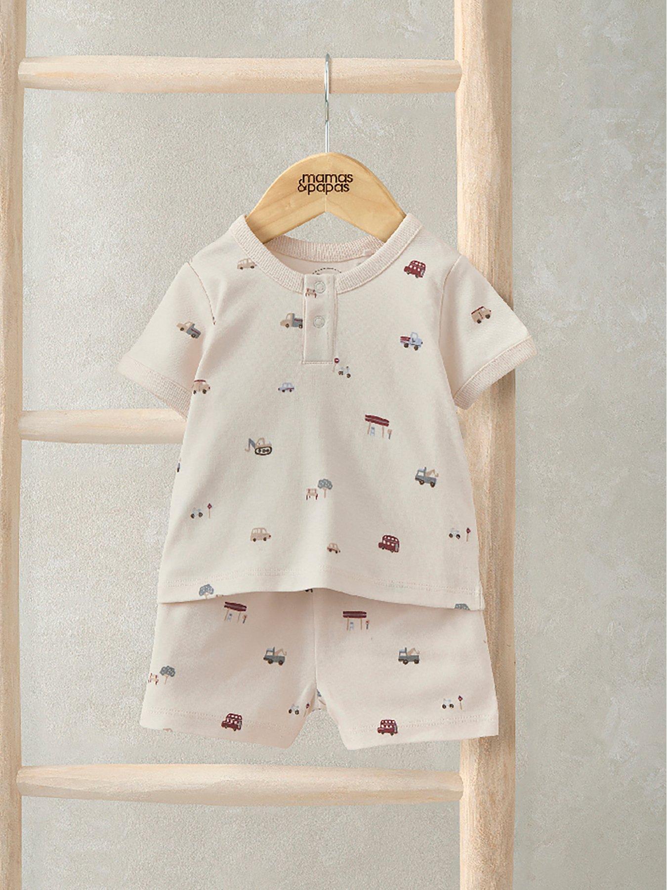 mamas-papas-baby-boys-little-explorer-jersey-short-pyjamas-cream