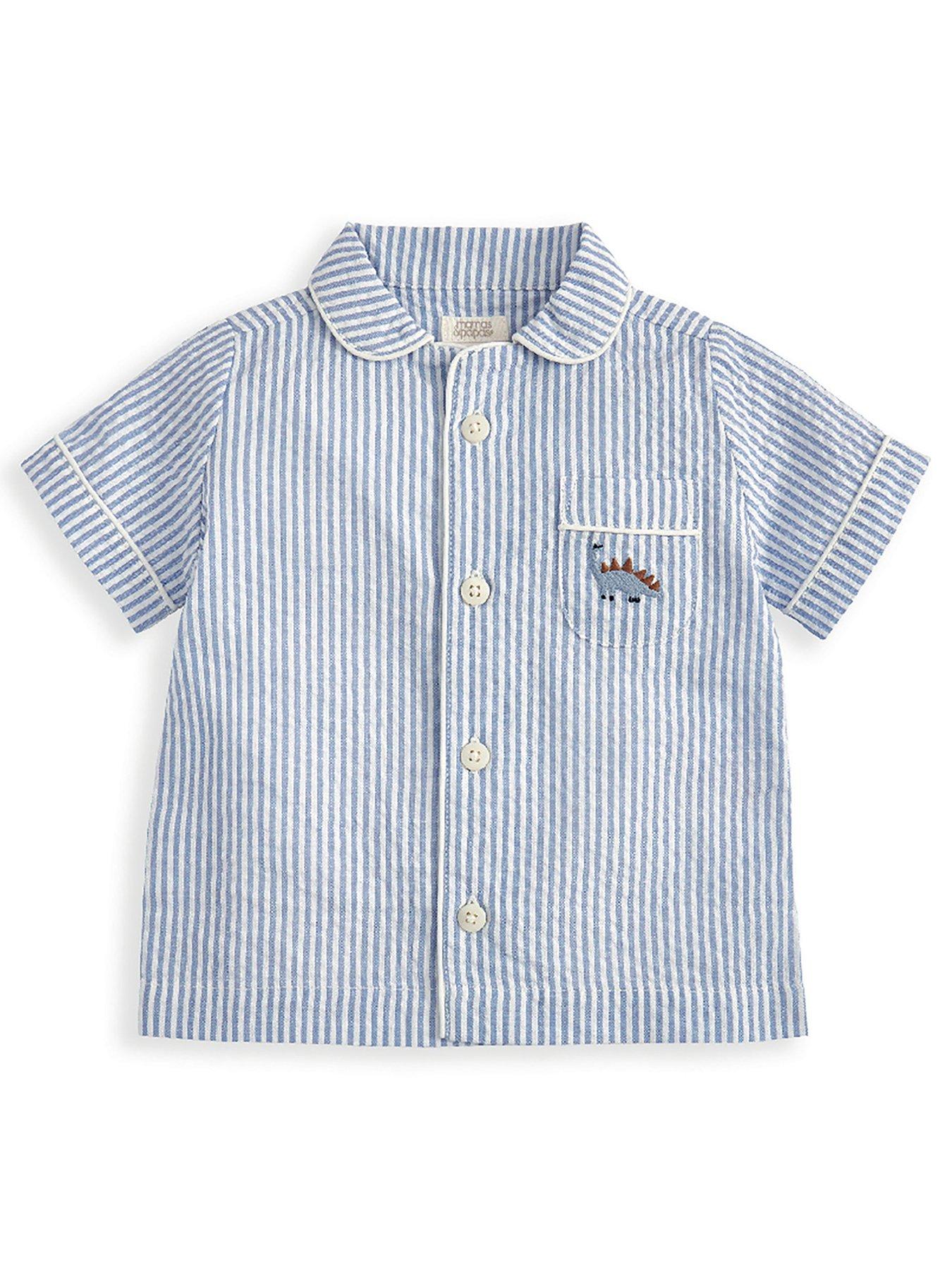 mamas-papas-baby-boys-stripe-short-pyjamas-blueback