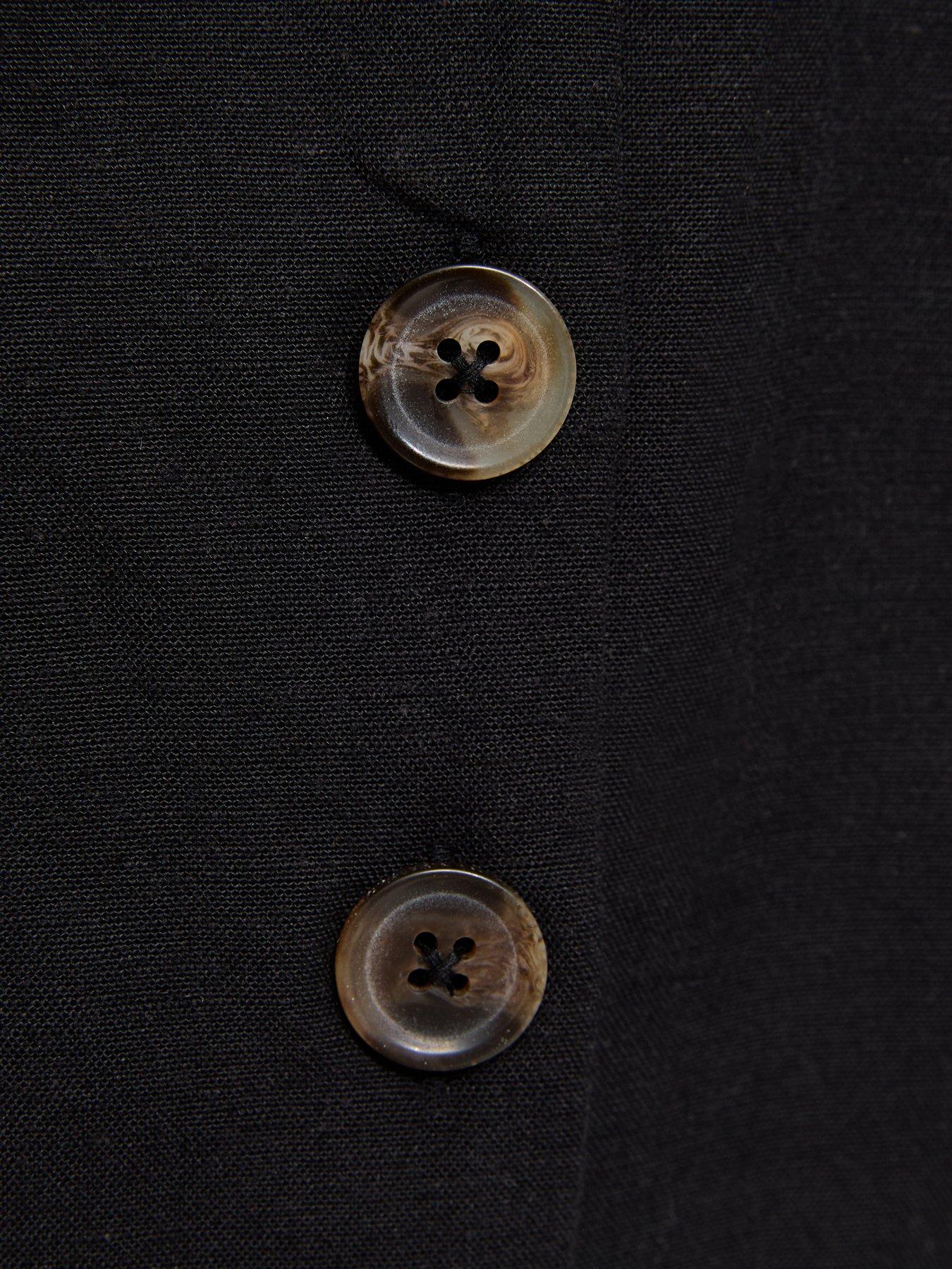 Image 5 of 5 of New Look Sleeveless Button Through Playsuit - Black
