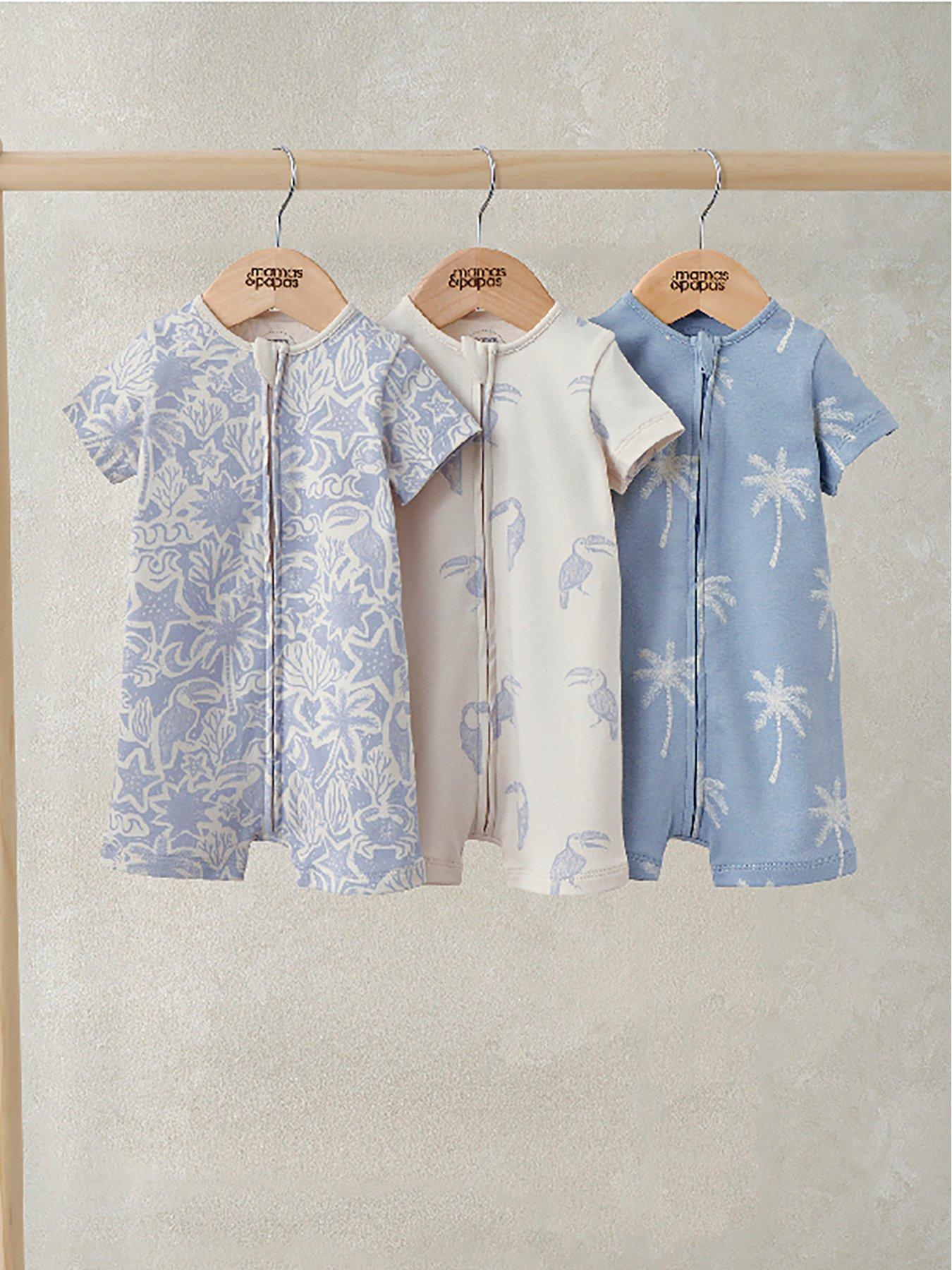 mamas-papas-baby-boys-3-pack-toucan-rompers-multifront