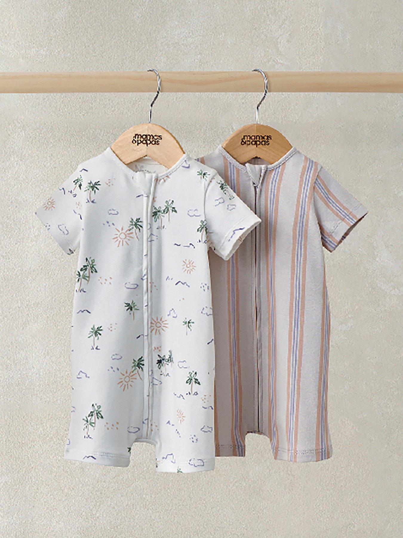 mamas-papas-baby-boys-2-pack-paradise-rompers-multi
