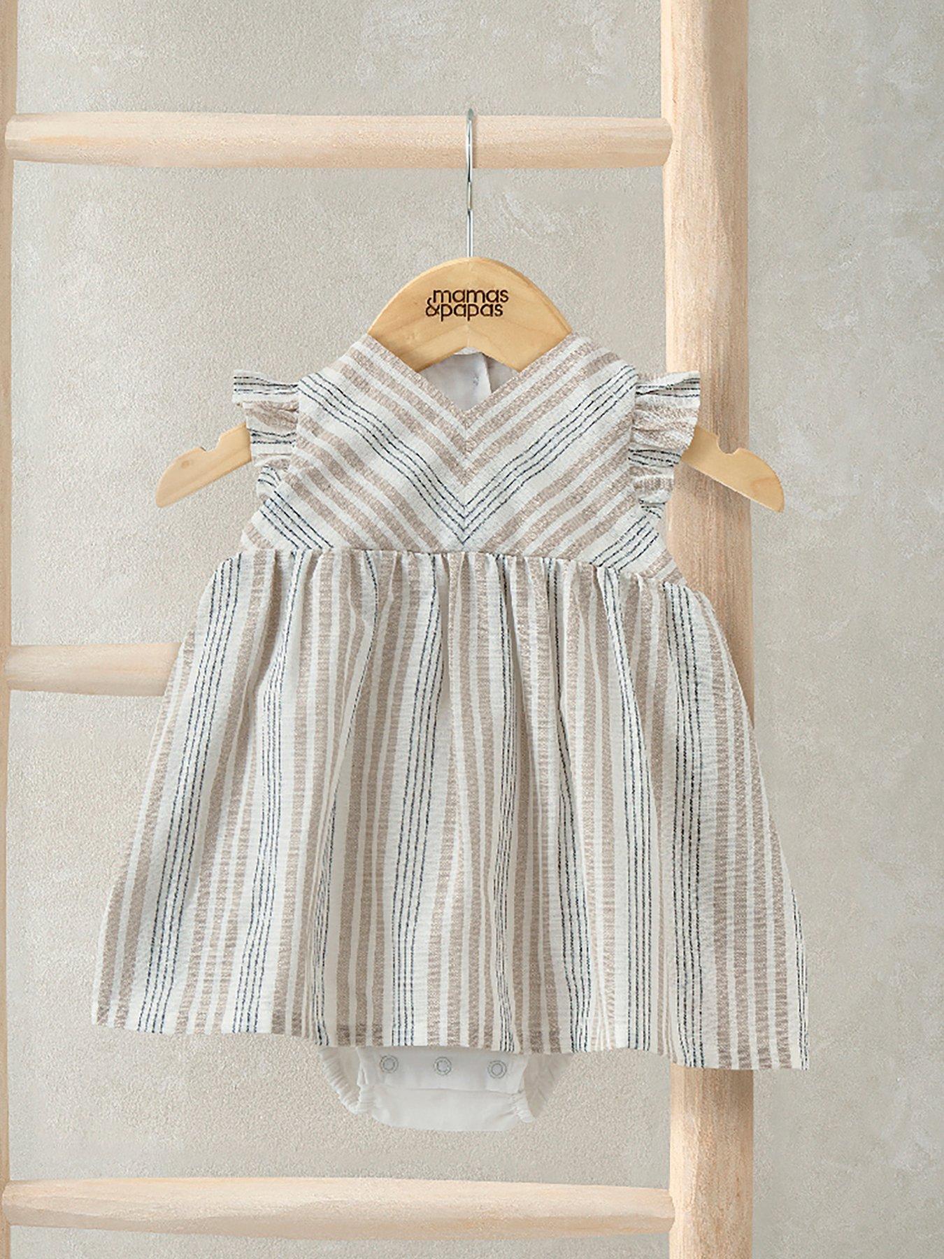Baby Clothes | Mamas & Papas | Skater Dresses | Casual | Girl | Brown | 9/12  months | Baby & Kids | Very