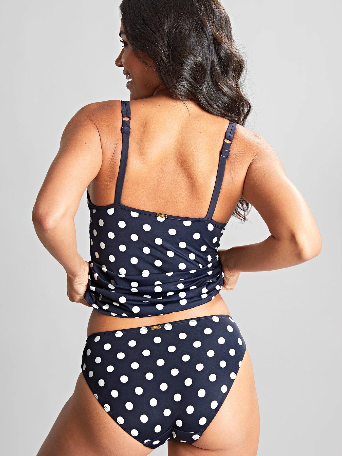 Image 2 of 6 of Panache Panache Anya Spot Navy/ivory Tankini - Navy &amp; Ivory