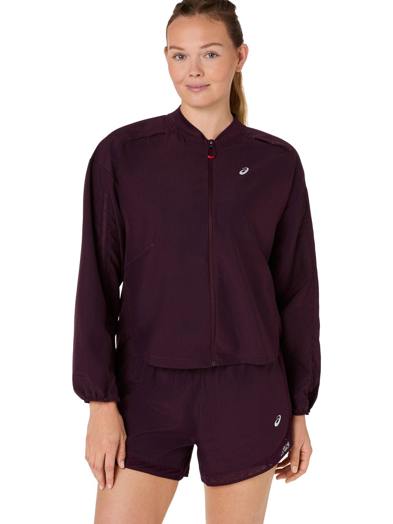 Asics Womens Running Nagino Run Adjustable Jacket - Brown