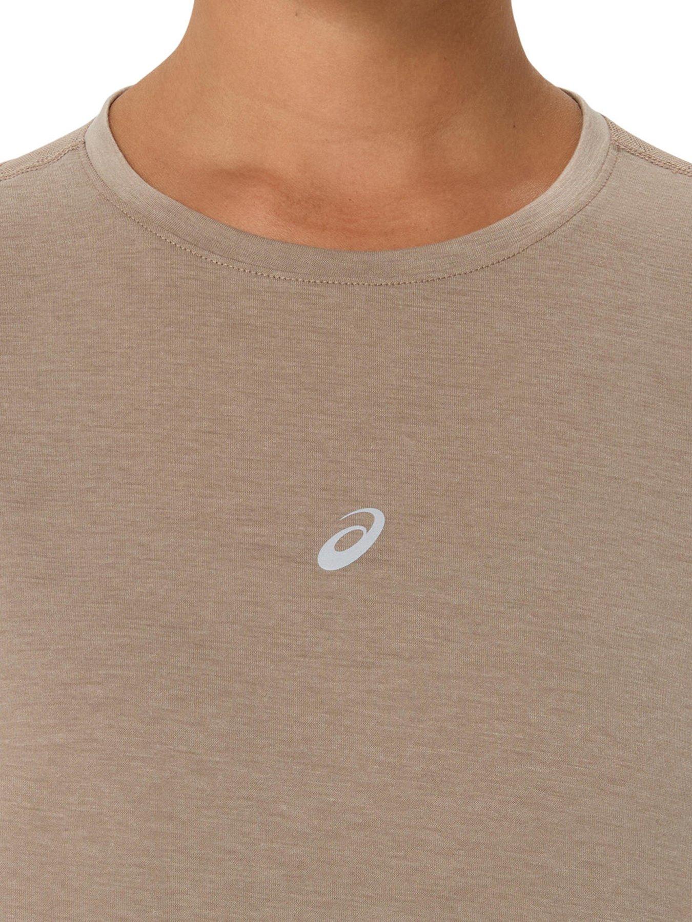 Image 3 of 6 of Asics Womens Running Nagino Run Short Sleeve Top - Brown