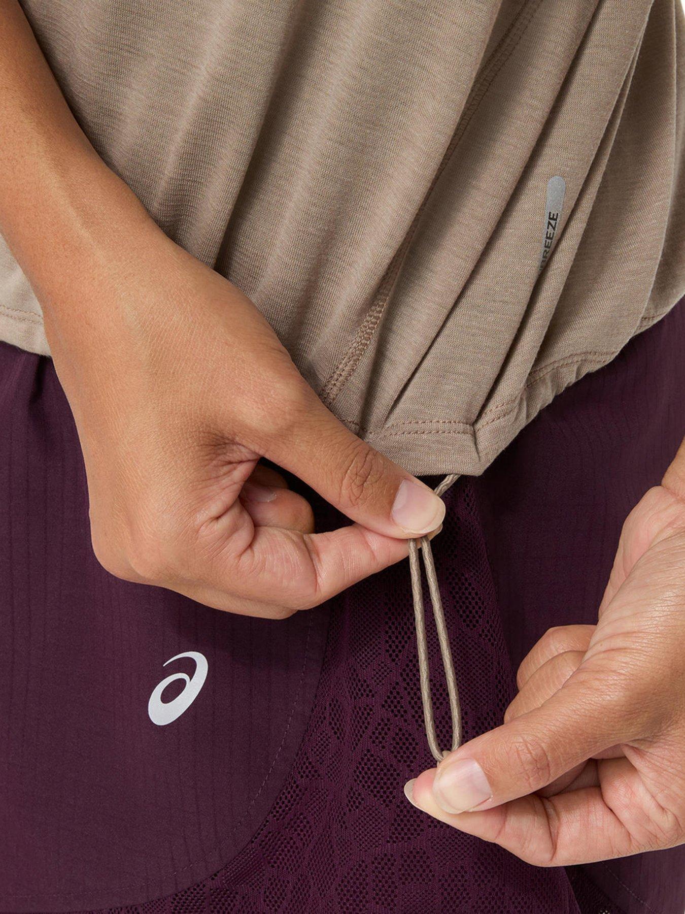 Image 5 of 6 of Asics Womens Running Nagino Run Short Sleeve Top - Brown