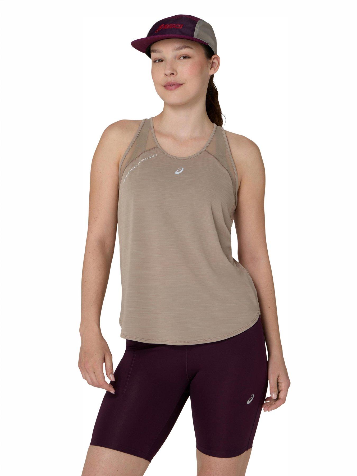 Image 1 of 6 of Asics Women's Running Tank Top - Beige