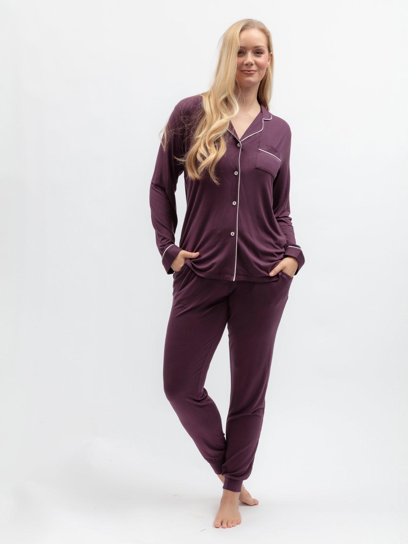 Cyberjammies Cyberjammies Wild Slumber Plum Revere Jersey Long Sleeve Pyjama Set