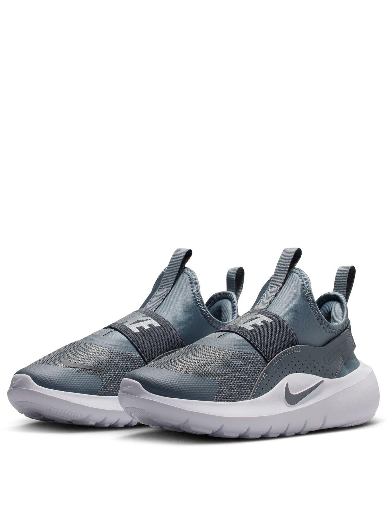 Image 2 of 7 of Nike Kids Flex Runner 4 Pull-On Stretch Strap Trainers - Grey