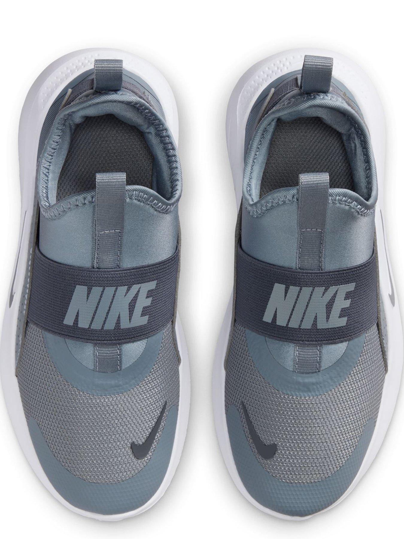 Image 4 of 7 of Nike Kids Flex Runner 4 Pull-On Stretch Strap Trainers - Grey