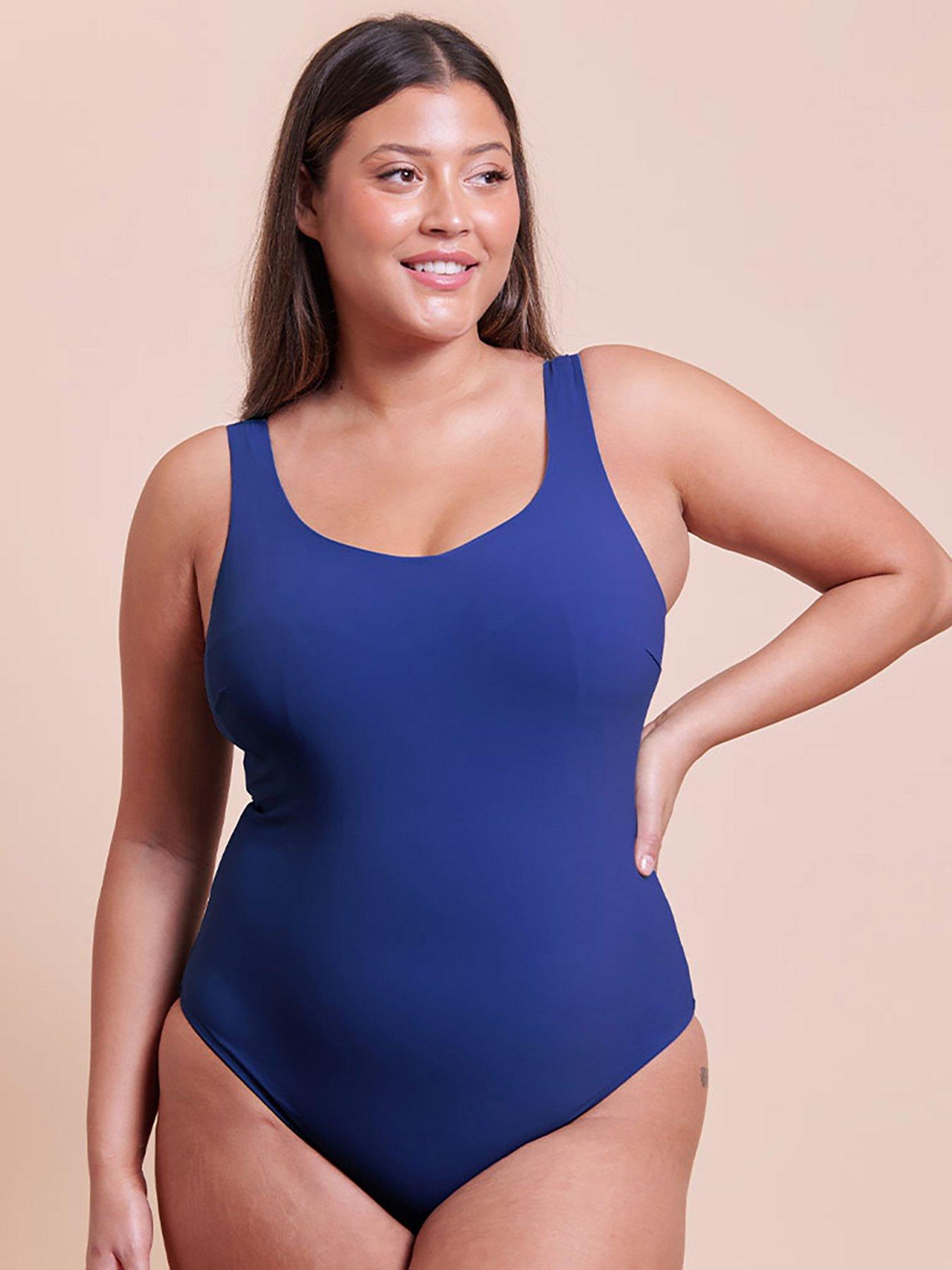 Image 3 of 5 of Curvy Kate Curvy Kate Deep Dive Non-wired Swimsuit - Cobalt Blue