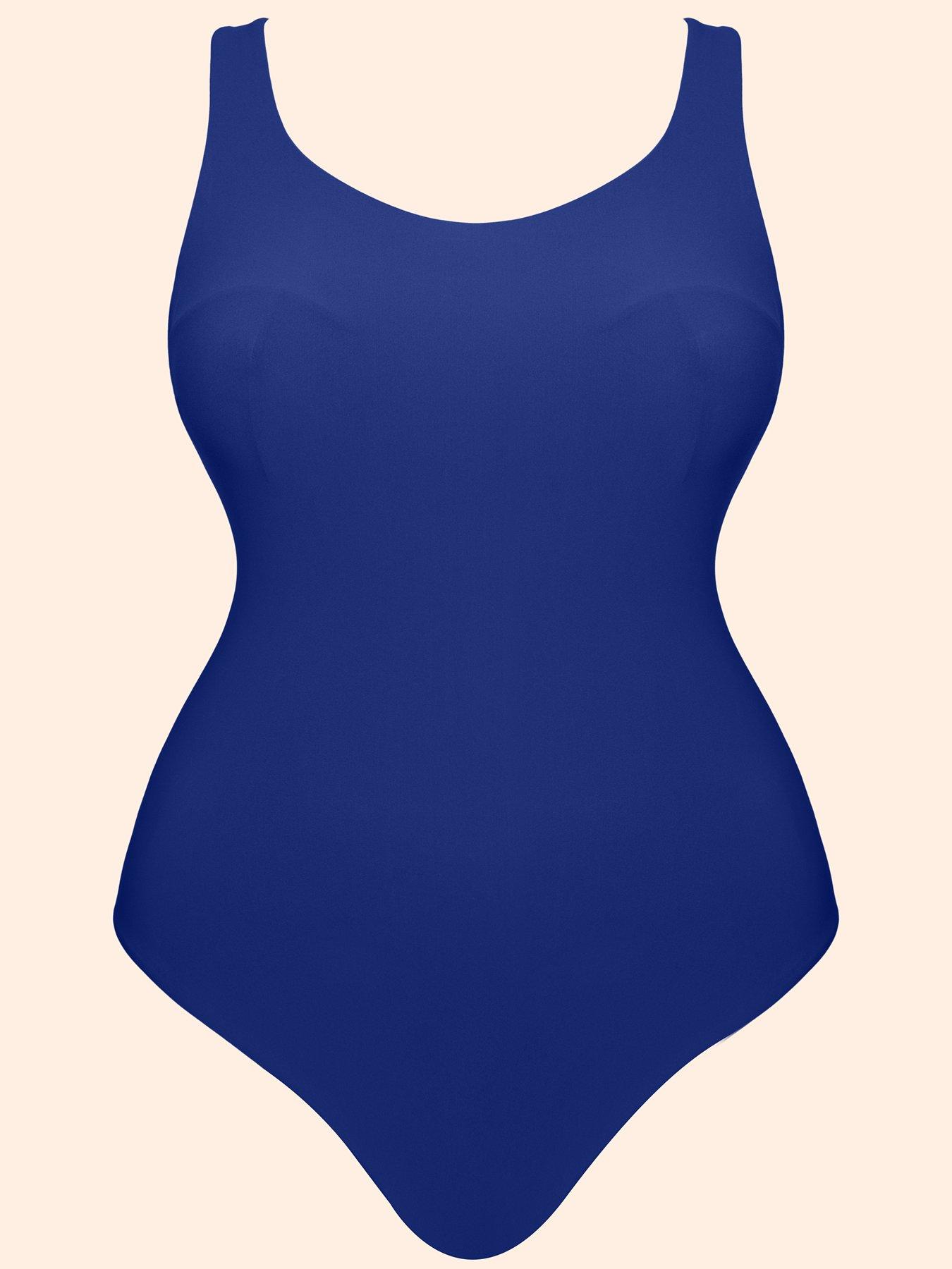 Image 5 of 5 of Curvy Kate Curvy Kate Deep Dive Non-wired Swimsuit - Cobalt Blue