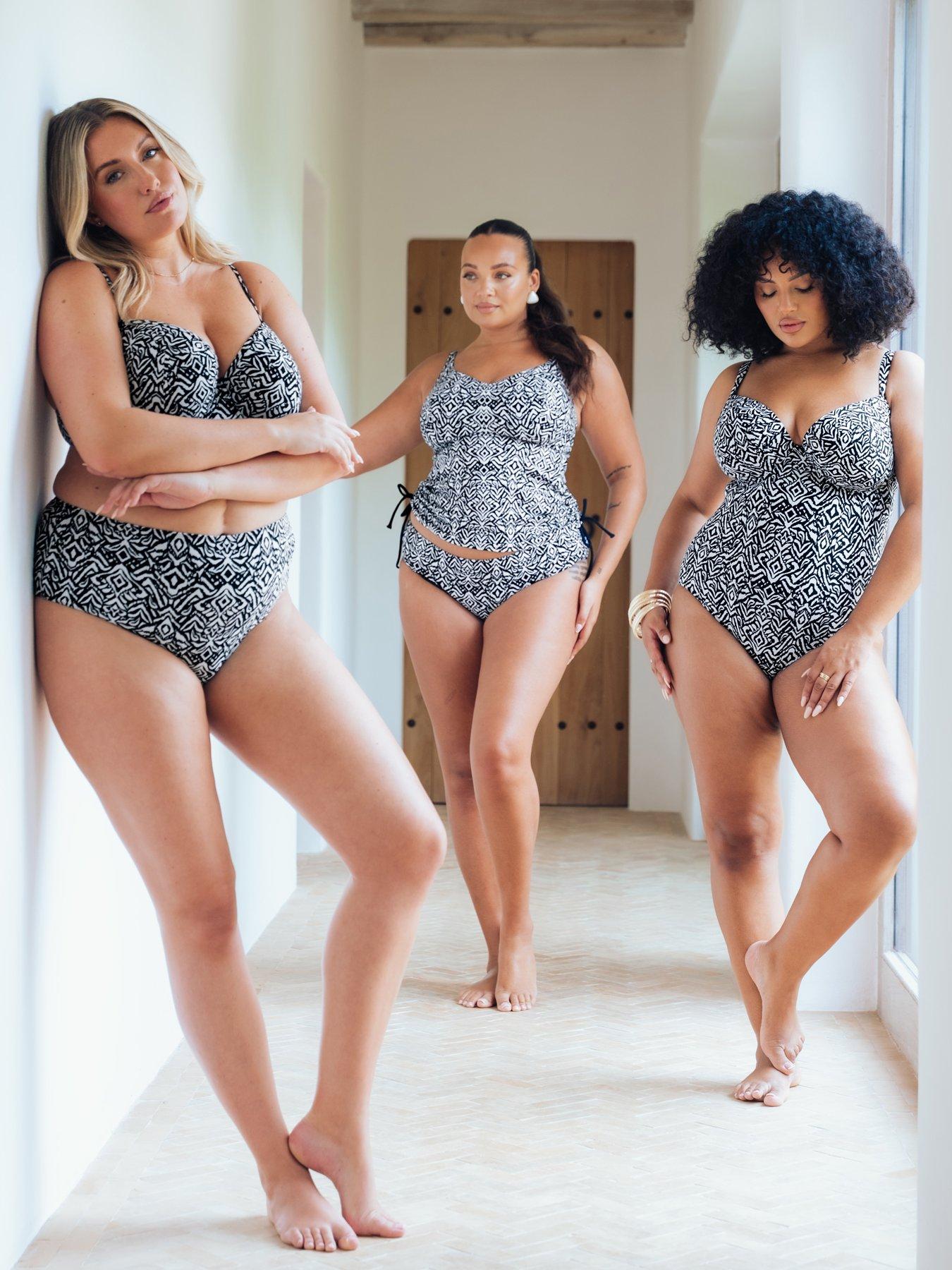 Image 5 of 6 of Curvy Kate Wild Horizon Bikini Brief - Black Print