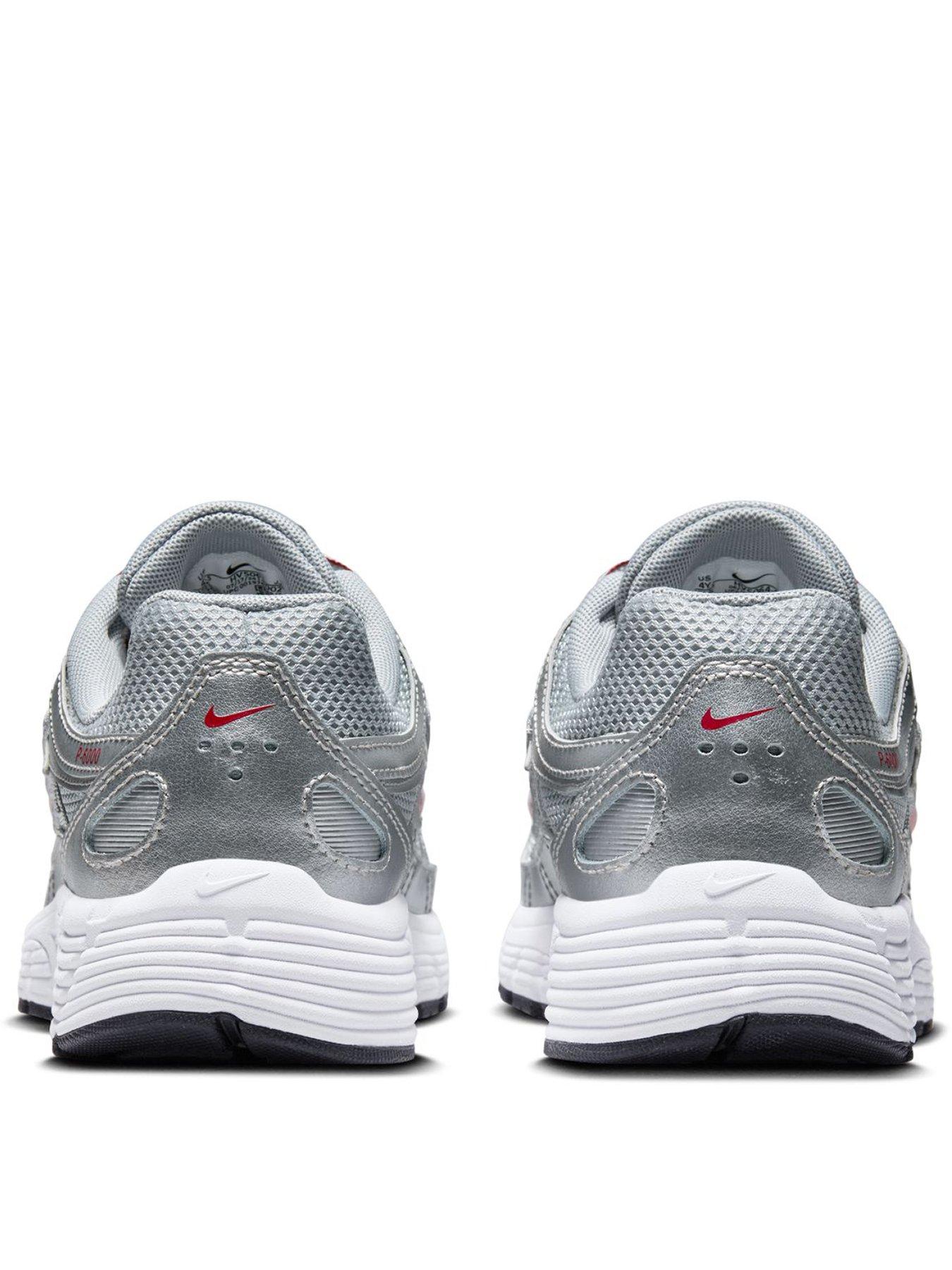 Image 3 of 7 of Nike Unisex P-6000 Retro Cushioning Trainers - Silver/Red