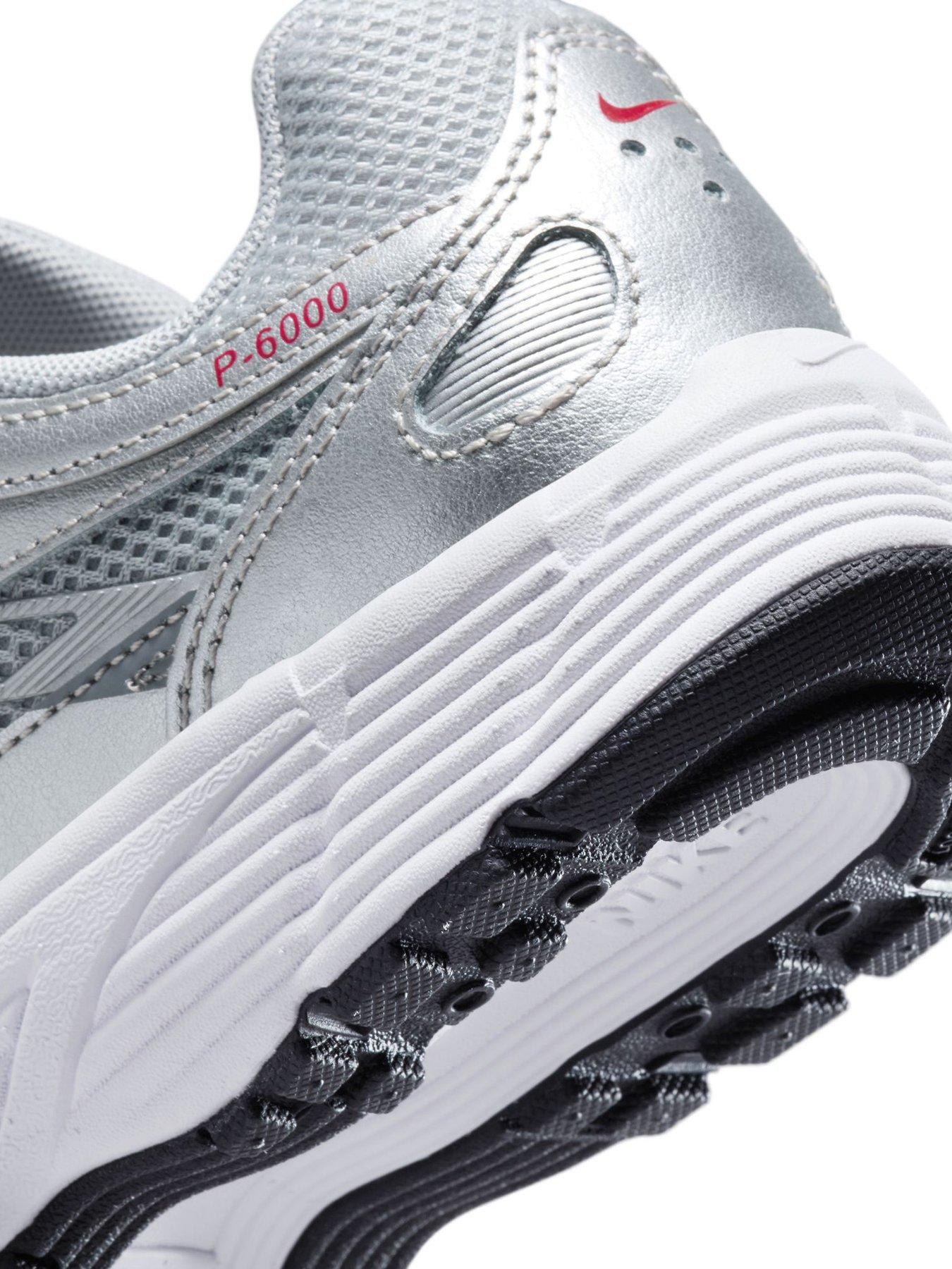 Image 6 of 7 of Nike Unisex P-6000 Retro Cushioning Trainers - Silver/Red