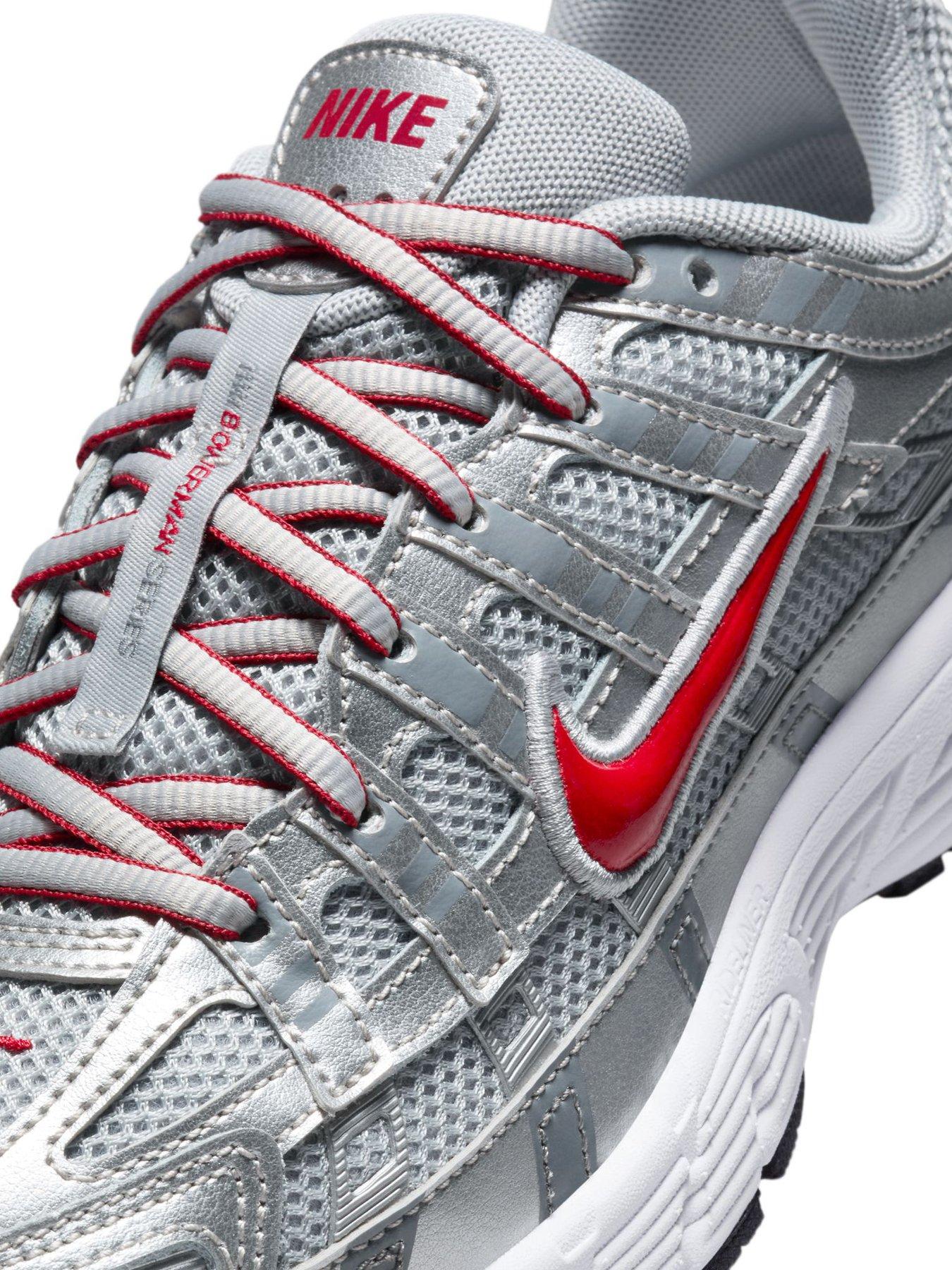 Image 7 of 7 of Nike Unisex P-6000 Retro Cushioning Trainers - Silver/Red