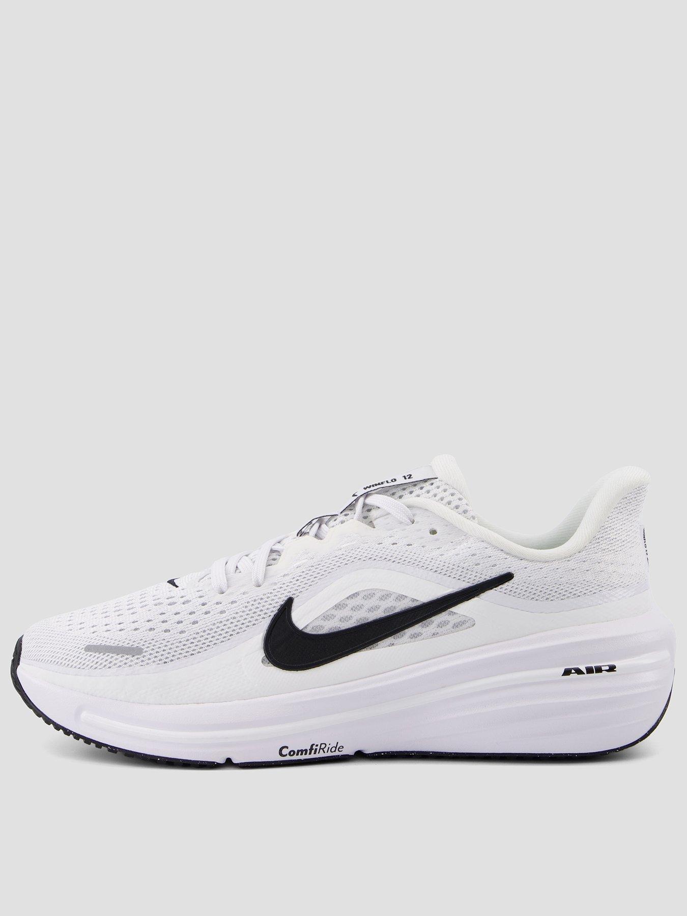 Image 1 of 7 of Nike Kids Winflo 12 Cushioned Lace-Up Running Trainers - White