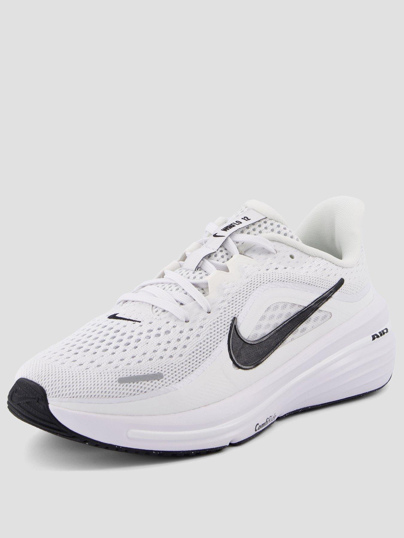Image 2 of 7 of Nike Kids Winflo 12 Cushioned Lace-Up Running Trainers - White