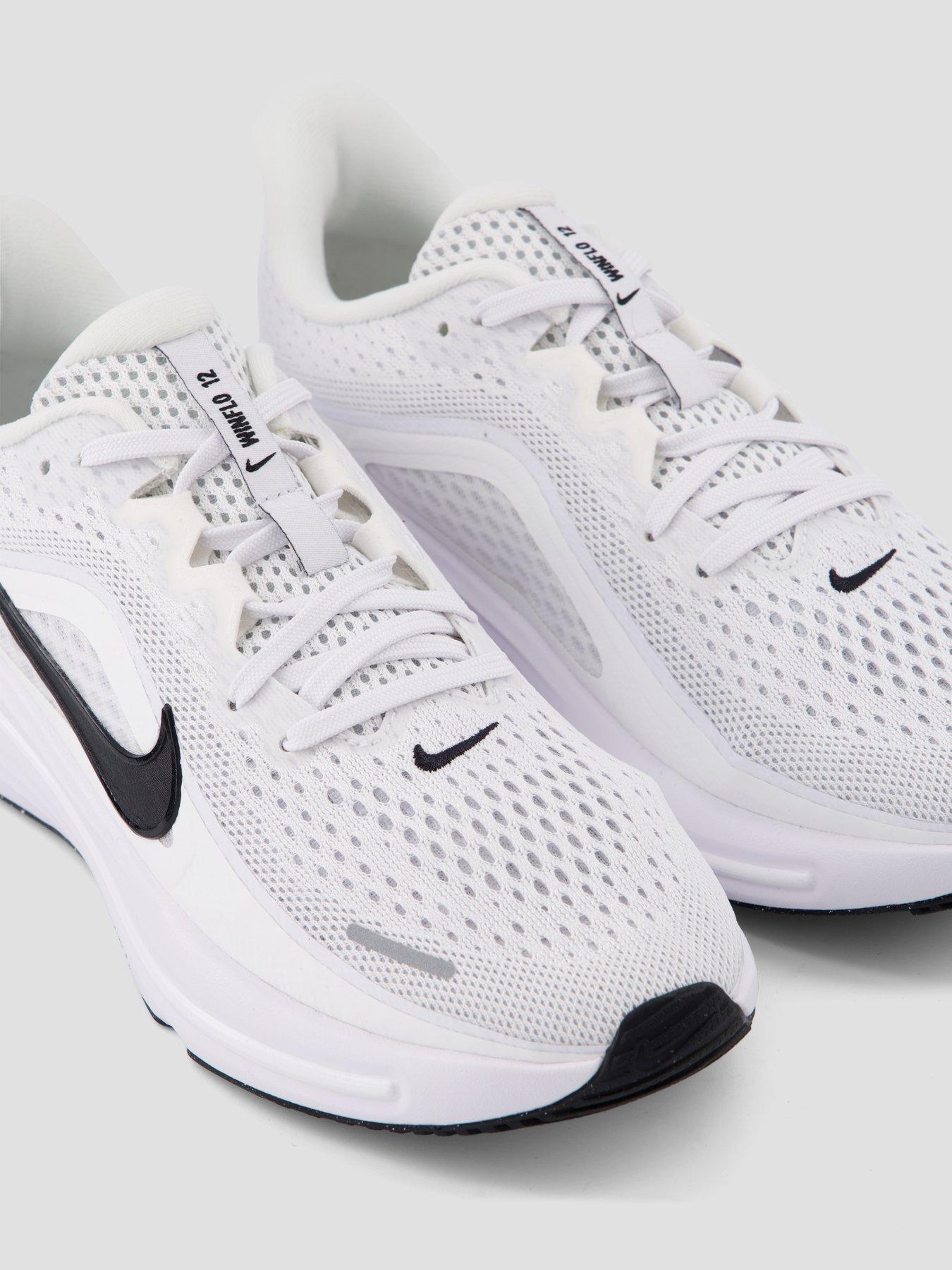 Image 5 of 7 of Nike Kids Winflo 12 Cushioned Lace-Up Running Trainers - White