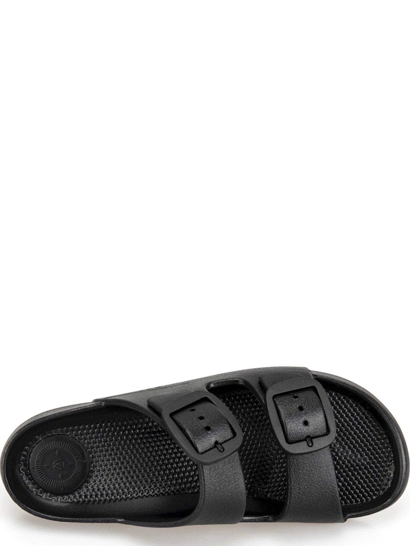 Image 3 of 5 of TOTES Solbounce Ladies Double Buckle Adjustable Slide - Black