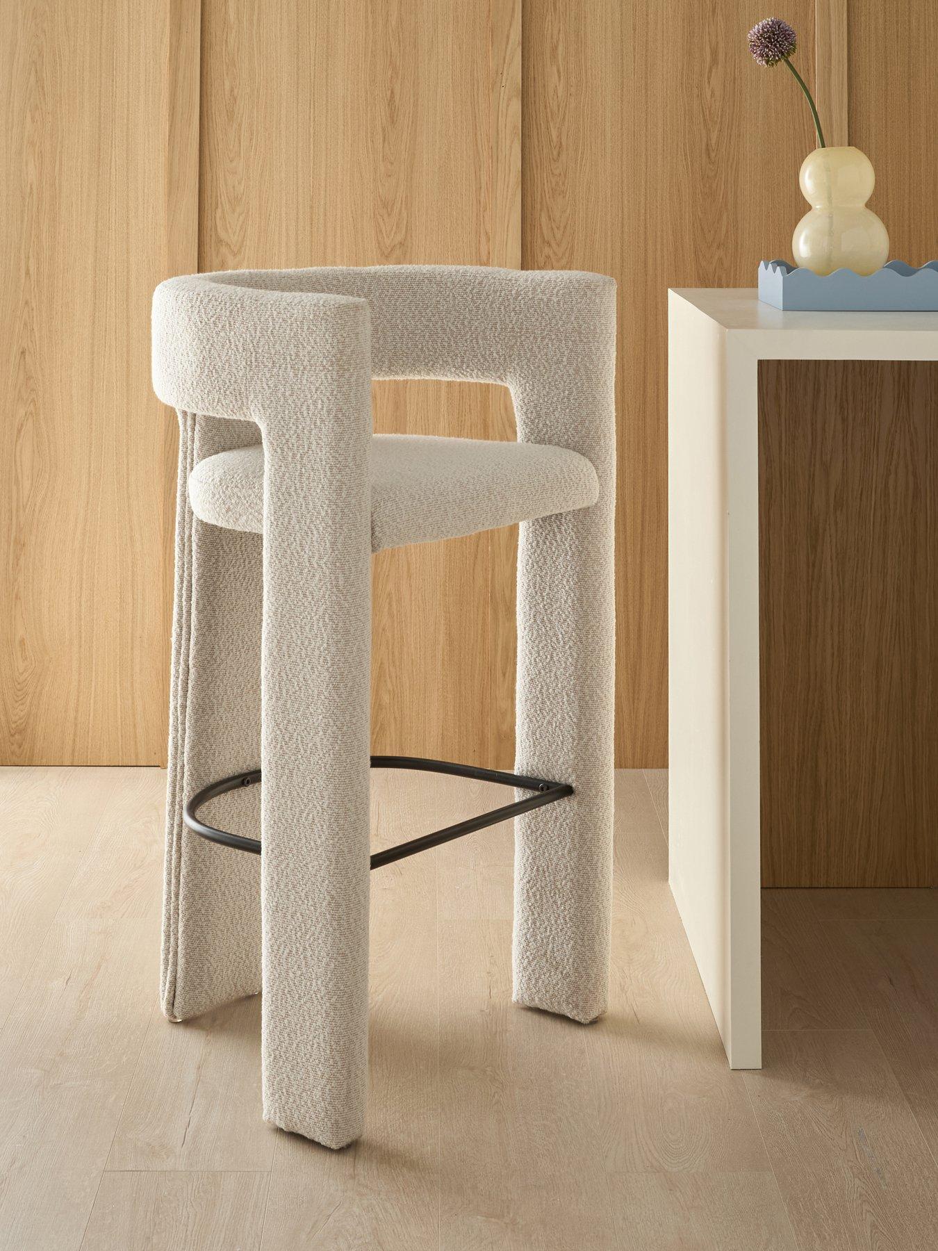 The Very Collection Nell Boucle Bar Stool