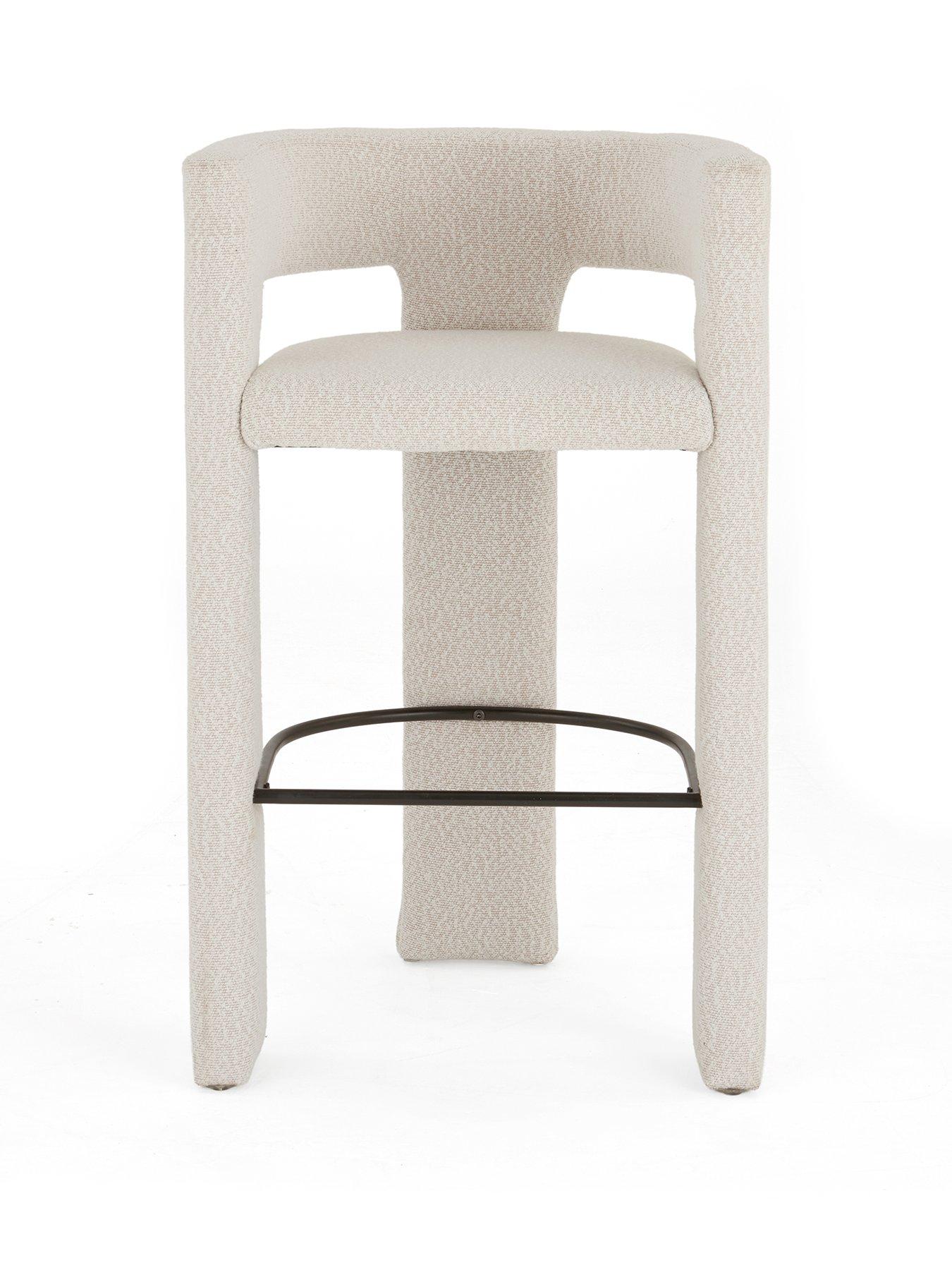 Image 2 of 7 of The Very Collection Nell Boucle Bar Stool