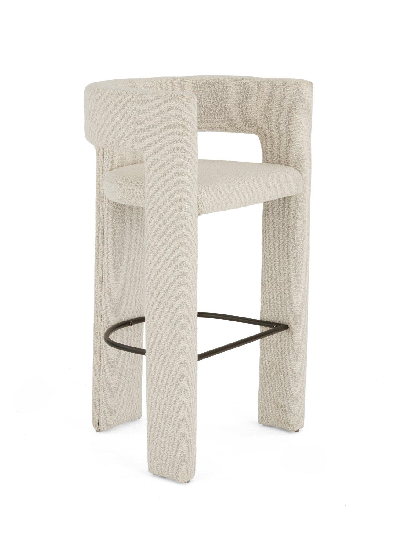 Image 3 of 7 of The Very Collection Nell Boucle Bar Stool