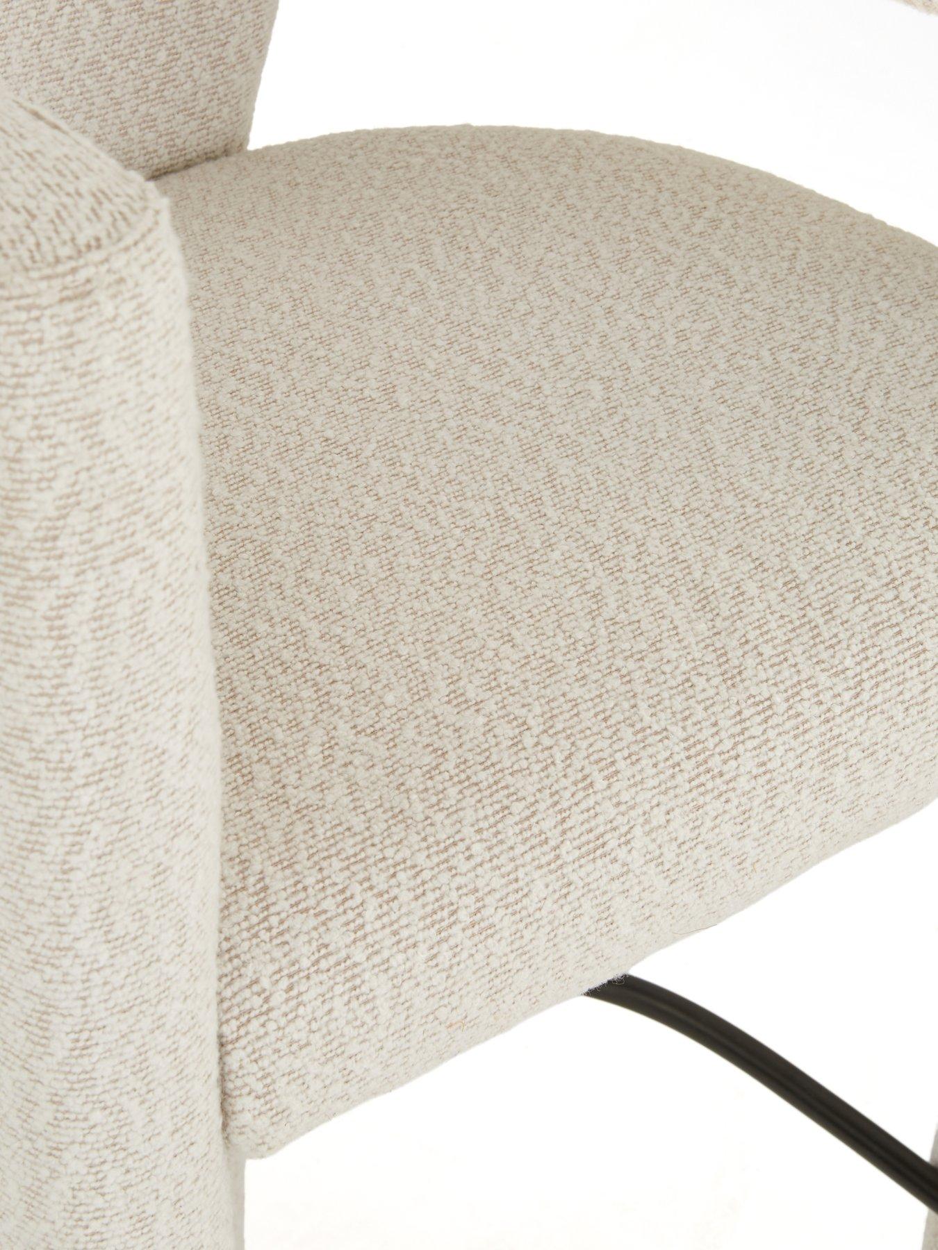 Image 5 of 7 of The Very Collection Nell Boucle Bar Stool