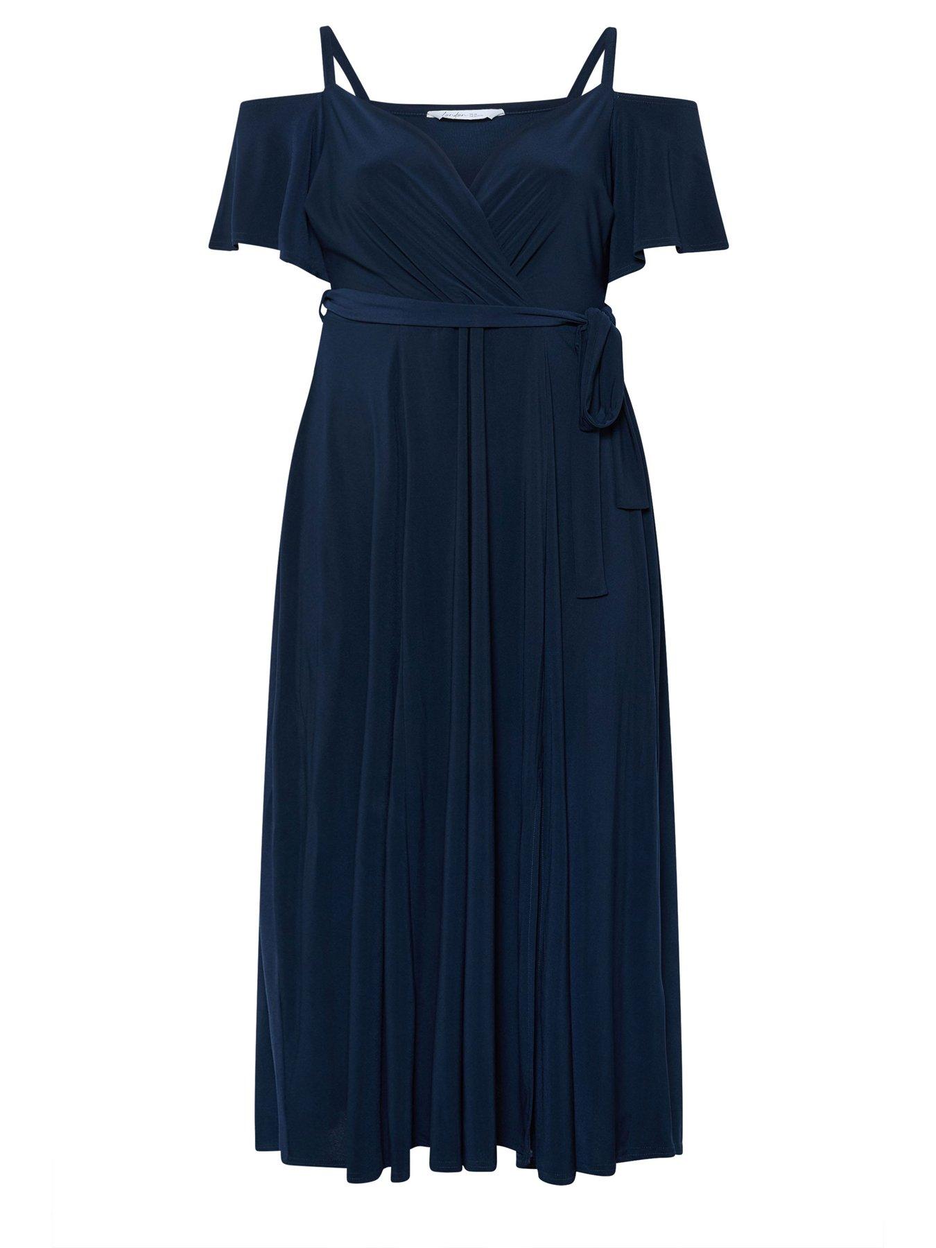 Image 5 of 5 of Yours Curve Cold Shoulder Maxi Dress