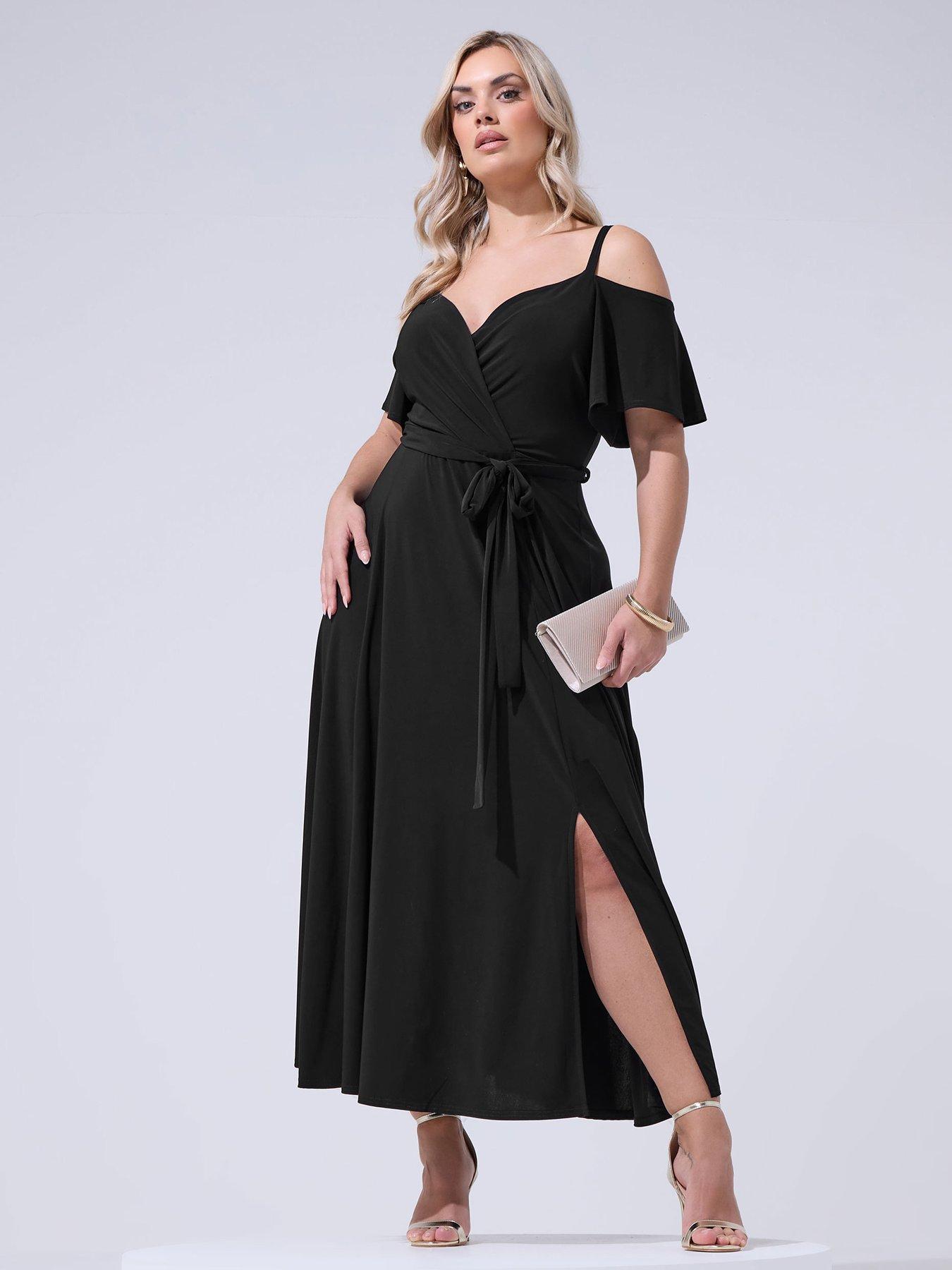 Yours Curve Cold Shoulder Maxi Dress