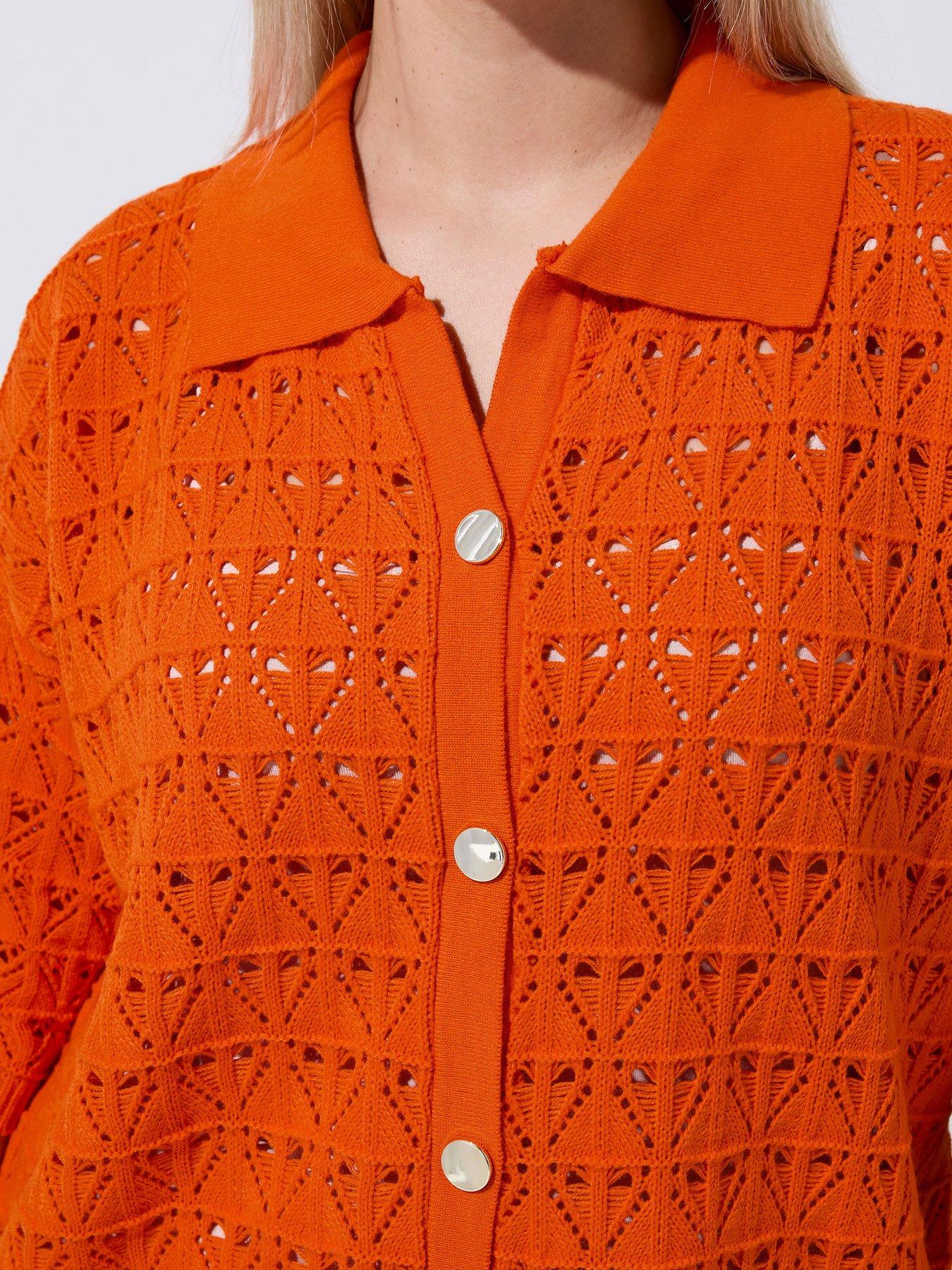 Image 4 of 4 of Yours Curve Crochet Shirt