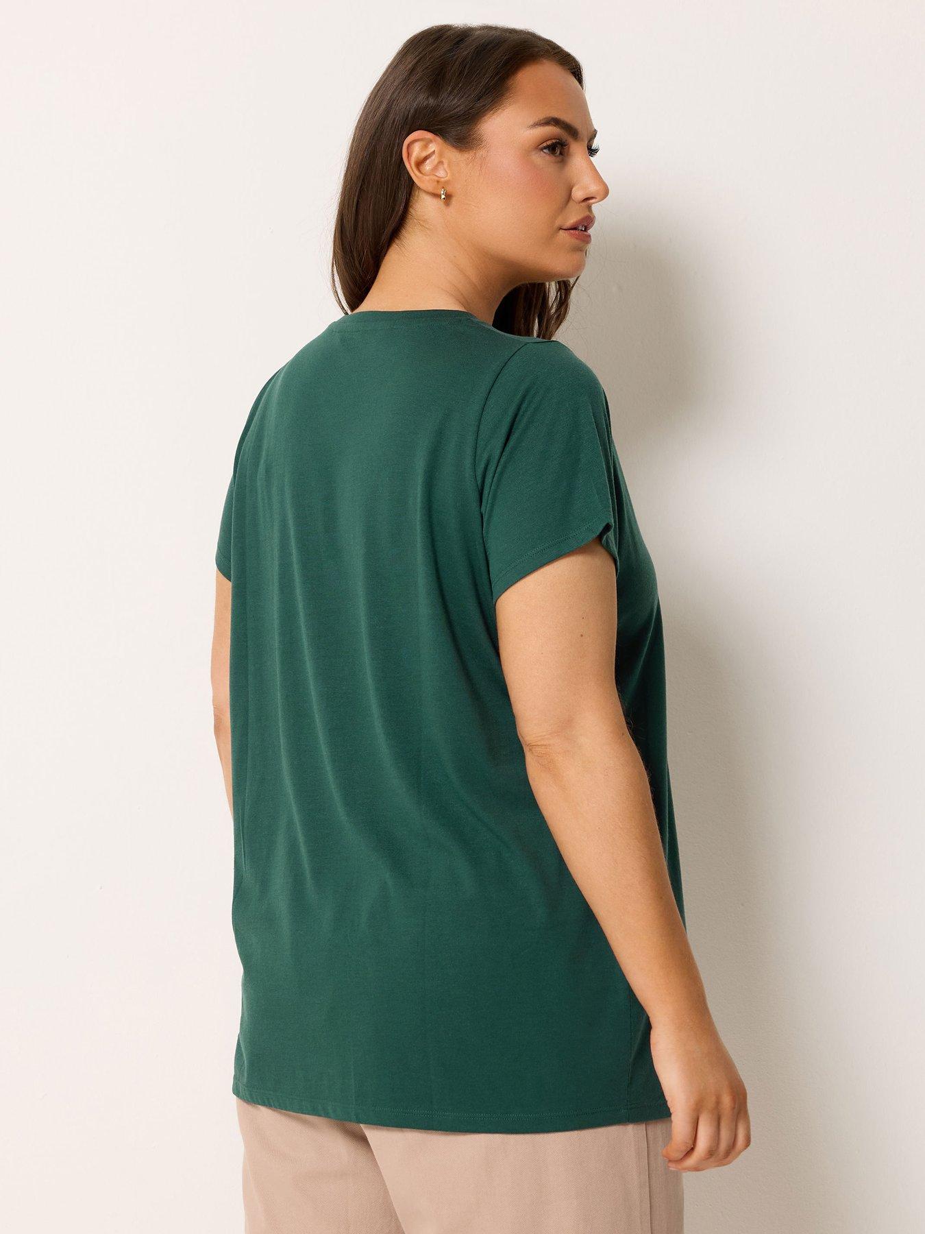 Image 2 of 5 of Yours Curve 3 Pack Core T-Shirts - Black
