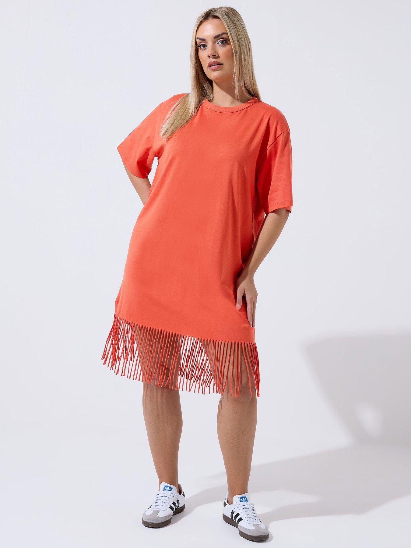 yours-curve-tassel-beach-dress-orangeback