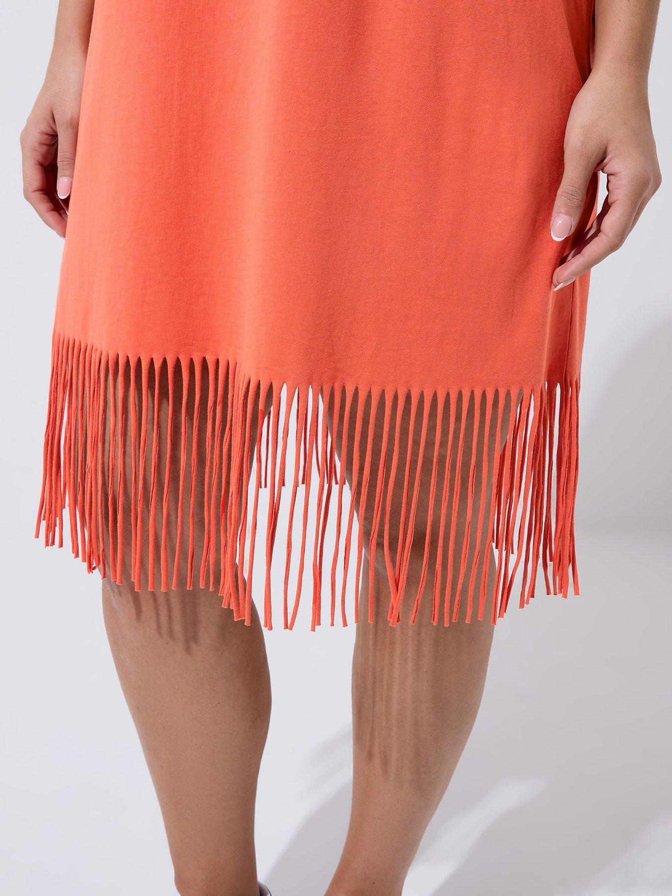 yours-curve-tassel-beach-dress-orangeoutfit