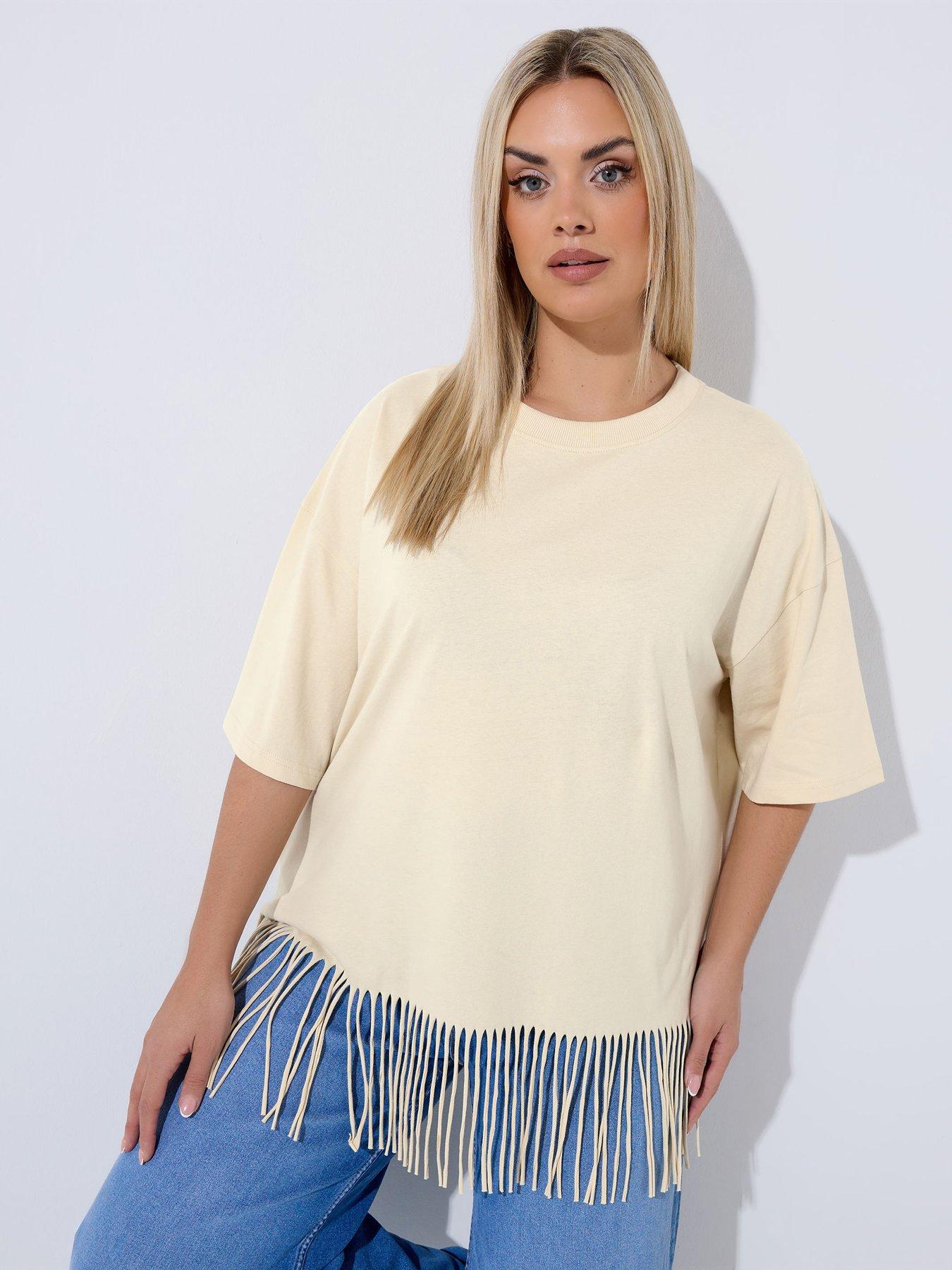 Yours Curve Tassel Beach Top